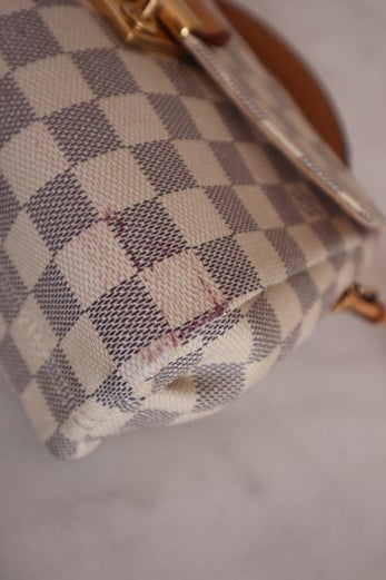 Louis Vuitton Azur Croisette Top Handle Bag W/ Strap