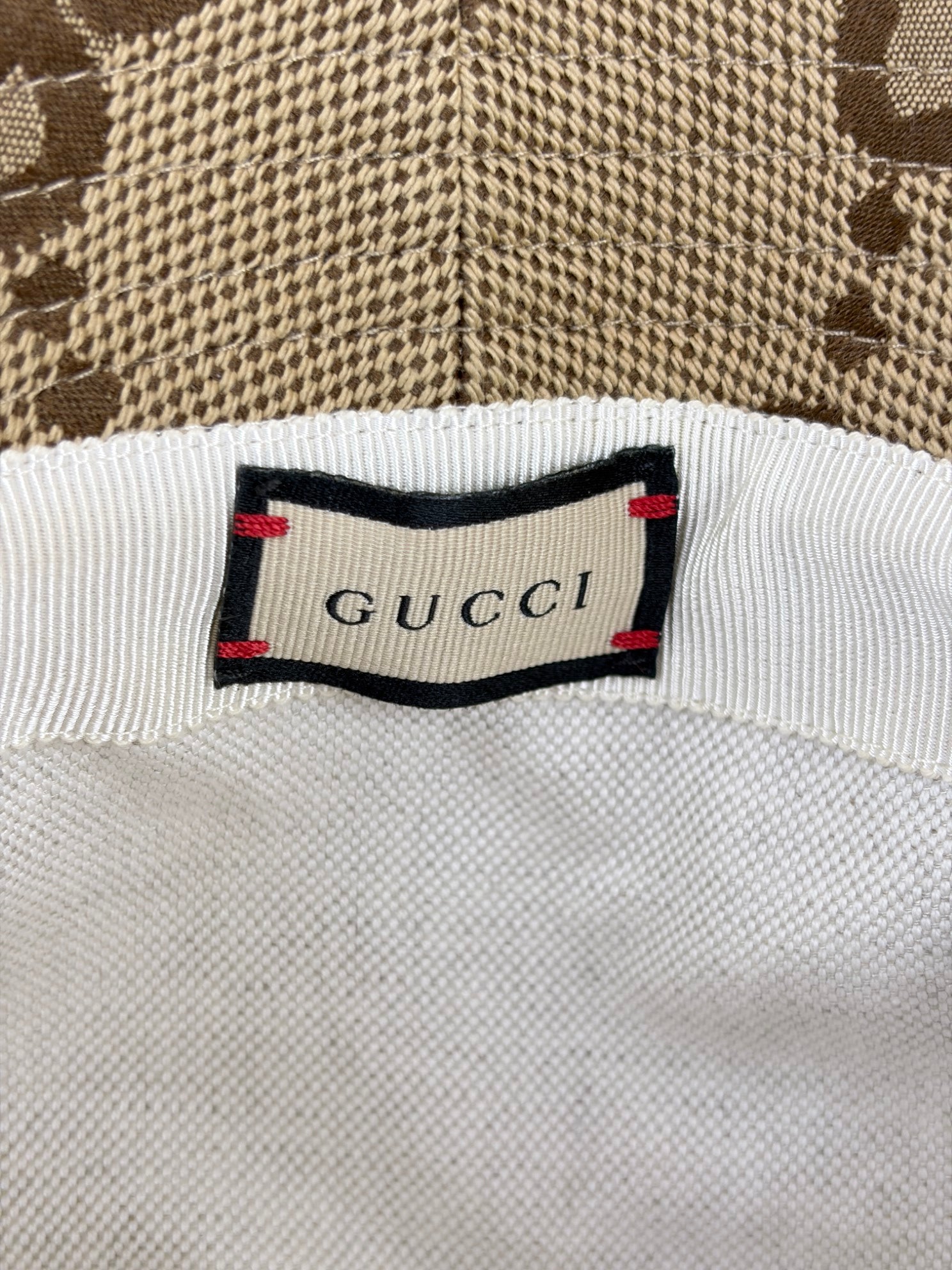 Gucci Brown GG Cotton Bucket Hat