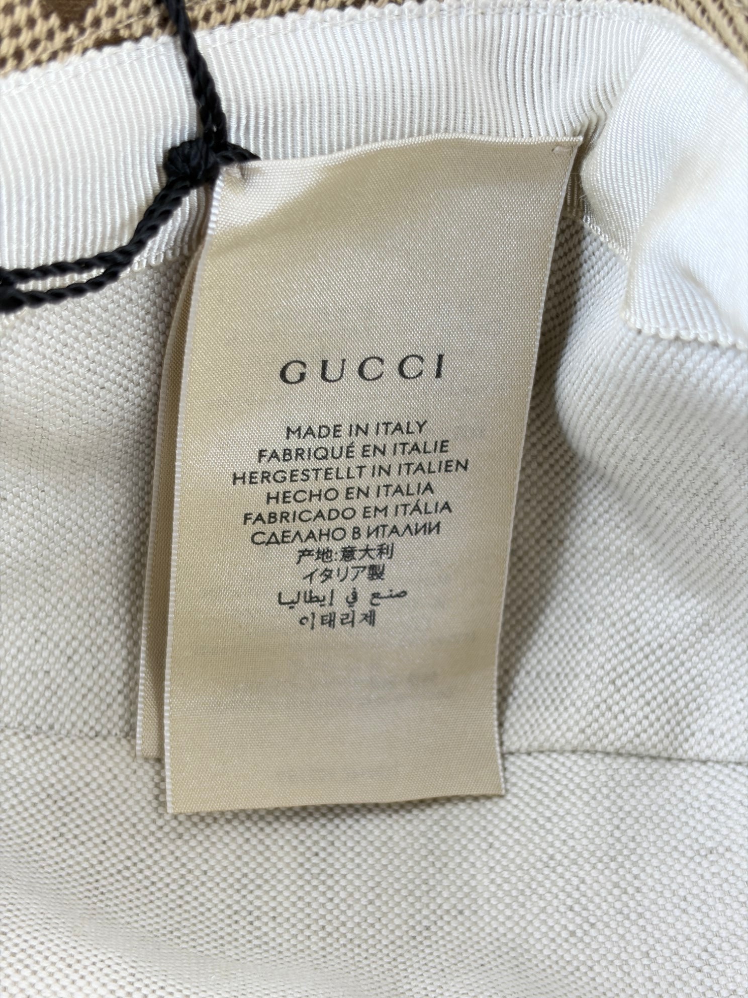 Gucci Brown GG Cotton Bucket Hat