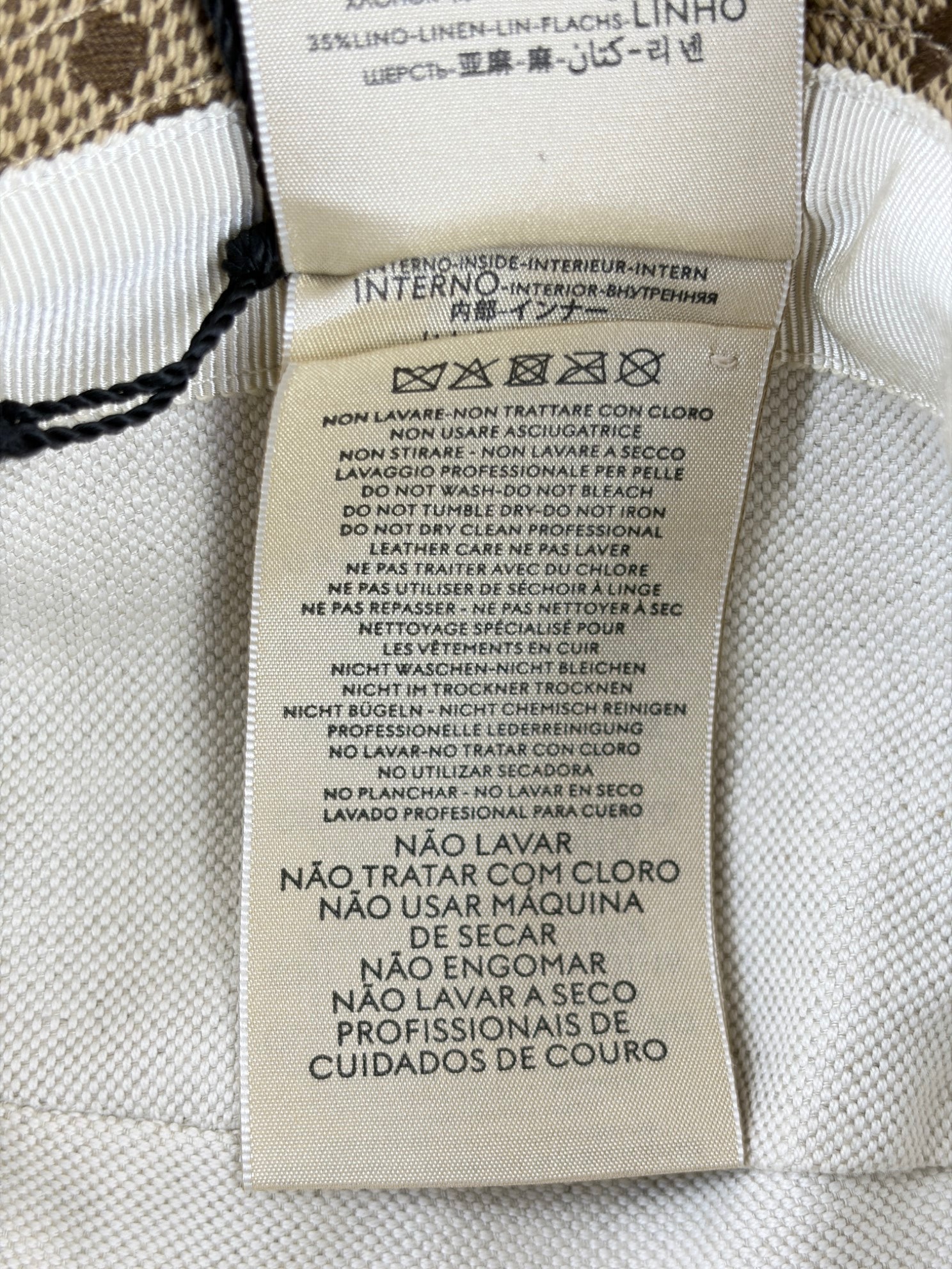 Gucci Brown GG Cotton Bucket Hat
