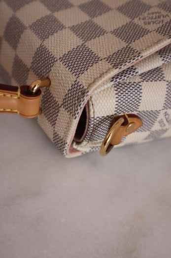 Louis Vuitton Azur Croisette Top Handle Bag W/ Strap