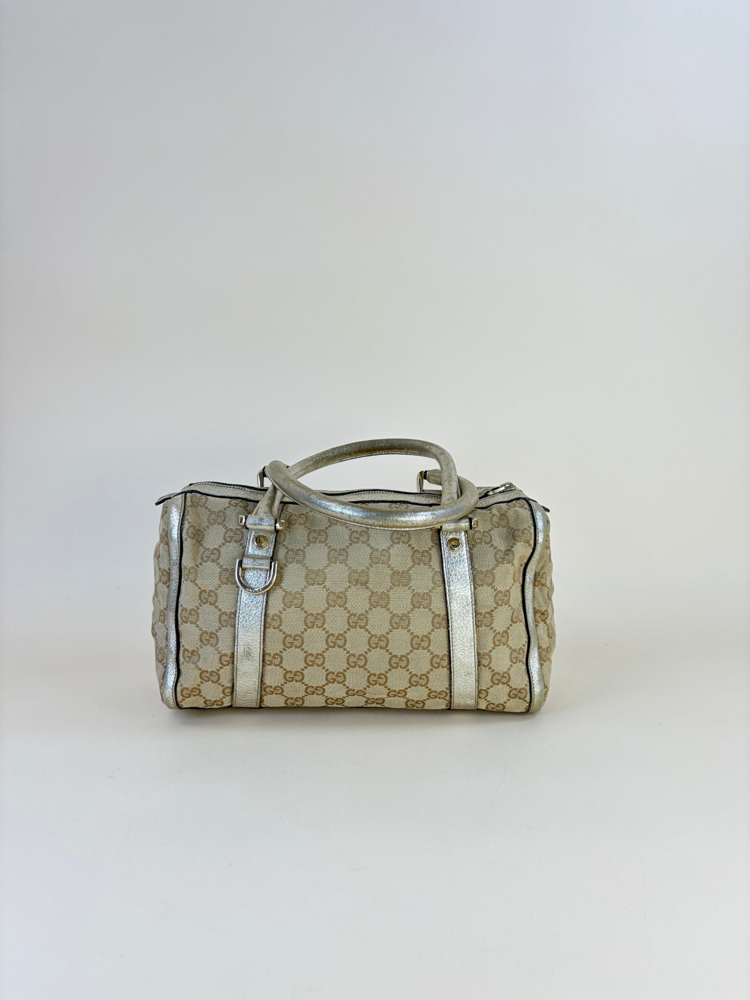 Gucci Bicolor Boston Monogram Shoulder Bag