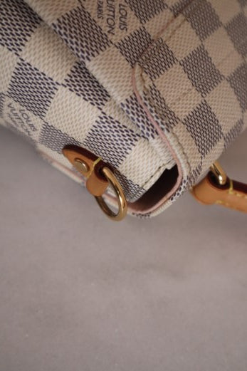 Louis Vuitton Azur Croisette Top Handle Bag W/ Strap