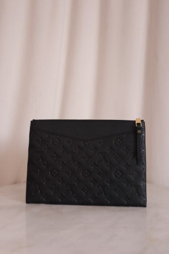 Louis Vuitton Black Monogram Empreinte Clutch