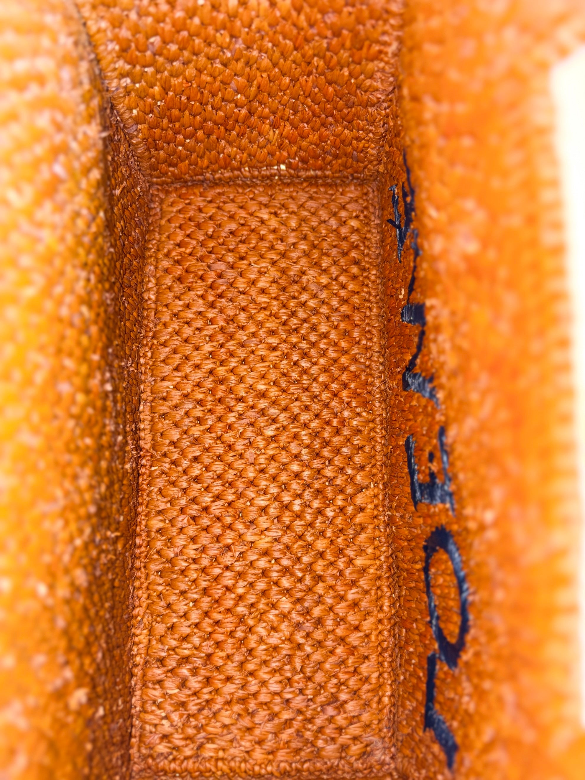 Loewe brown raffia Paula's Ibiza font small tote bag