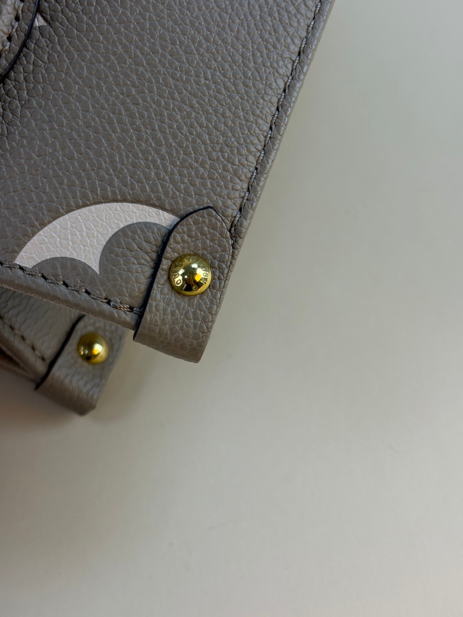 Louis Vuitton Beige Monogram Empreinte Onthego PM Bag