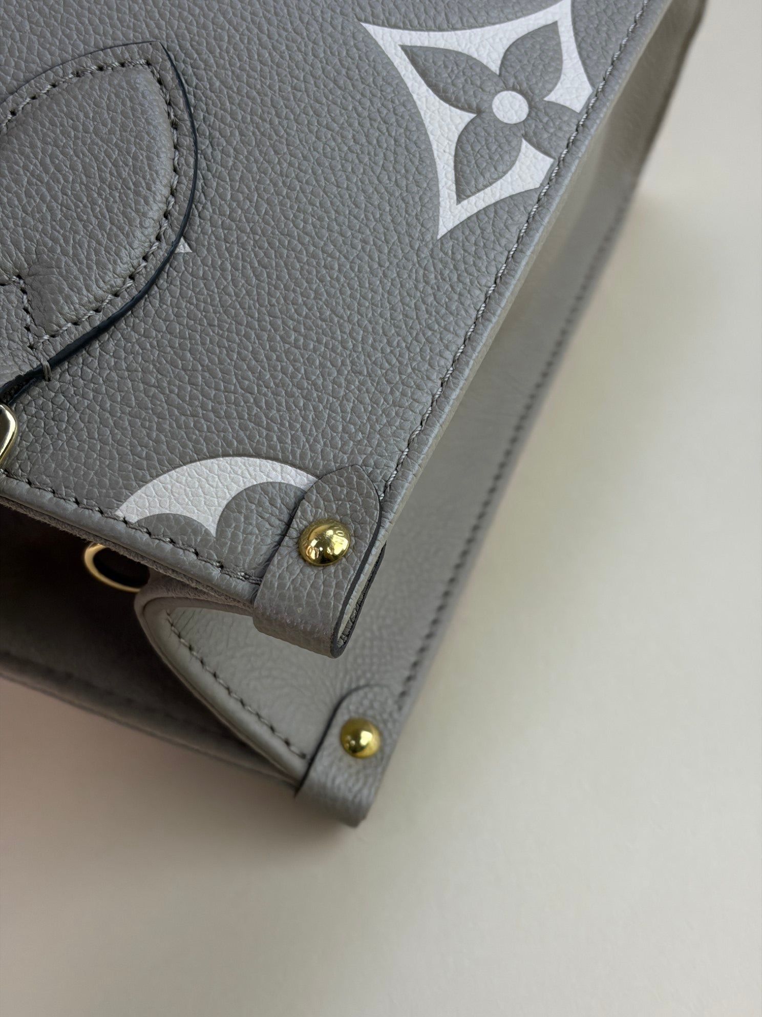 Louis Vuitton Beige Monogram Empreinte Onthego PM Bag