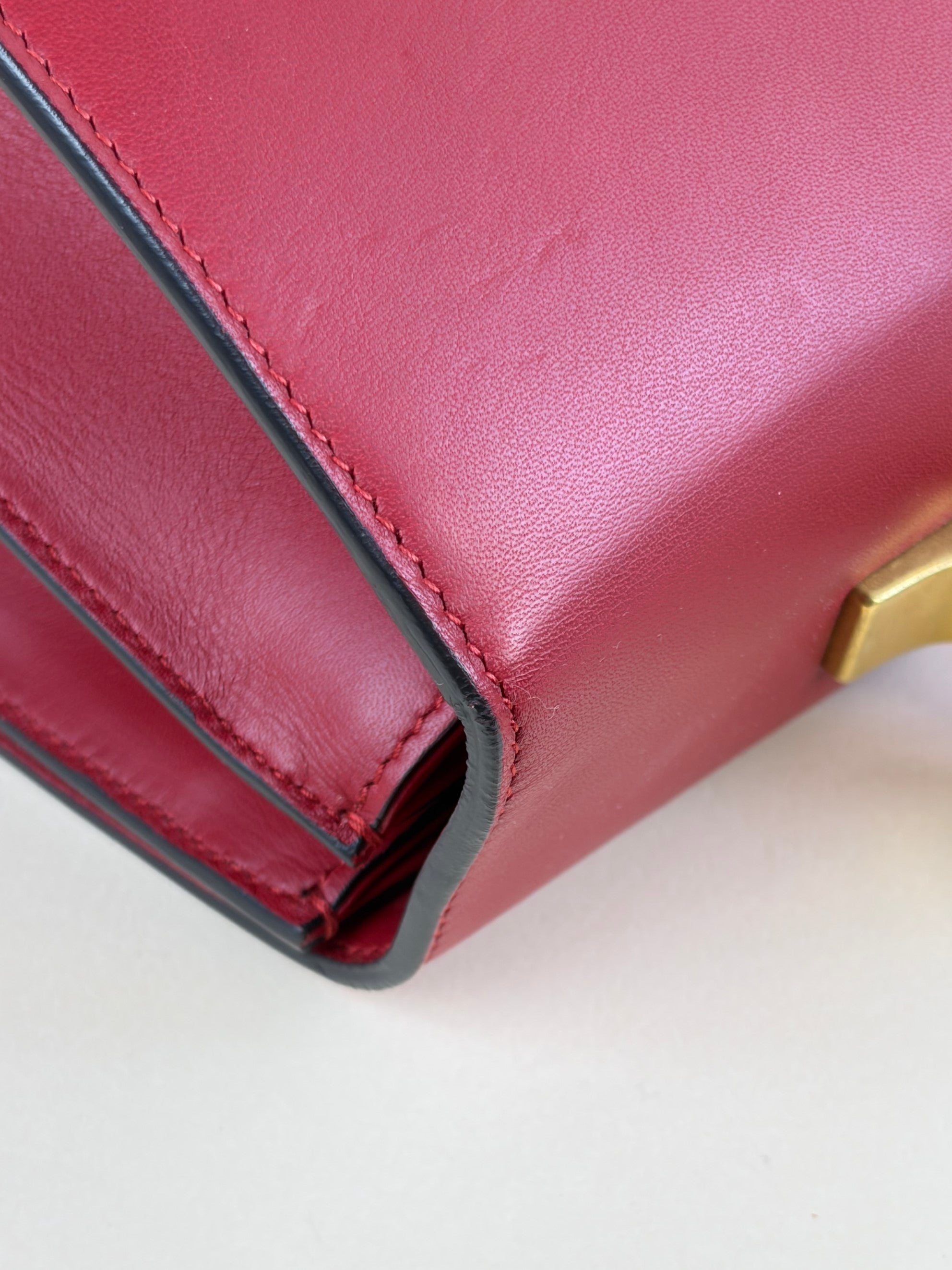 gucci red calfskin large dionysus bamboo top handle