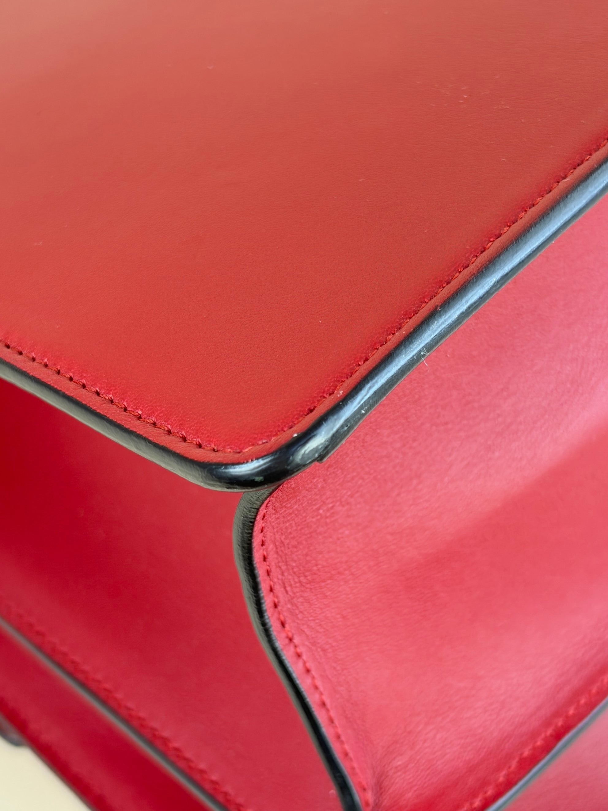 gucci red calfskin large dionysus bamboo top handle
