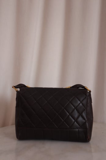 Chanel dark brown Rare Vintage 90s Classic Bag