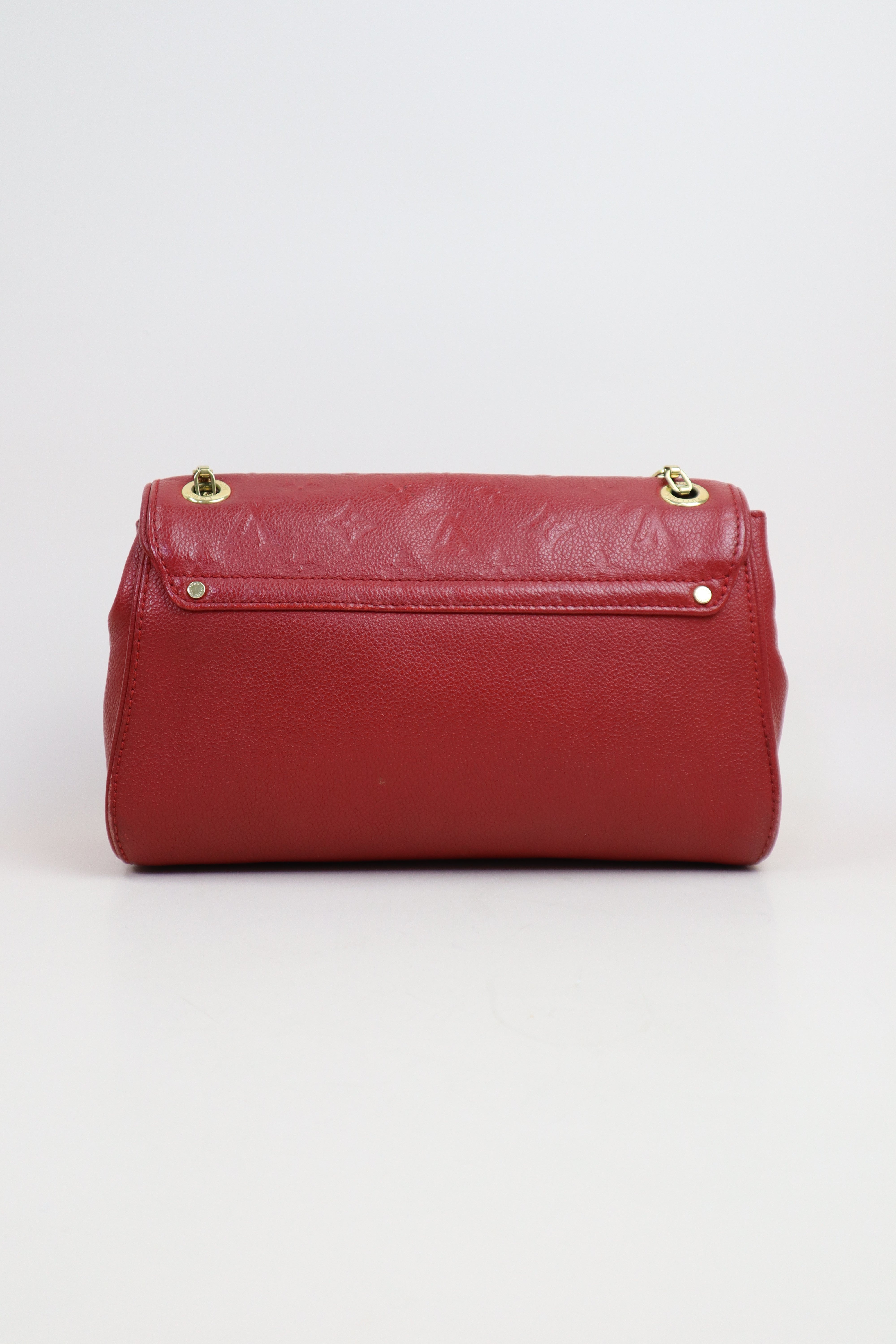 Louis Vuitton Red Monogram Empreinte ST Germain PM Bag