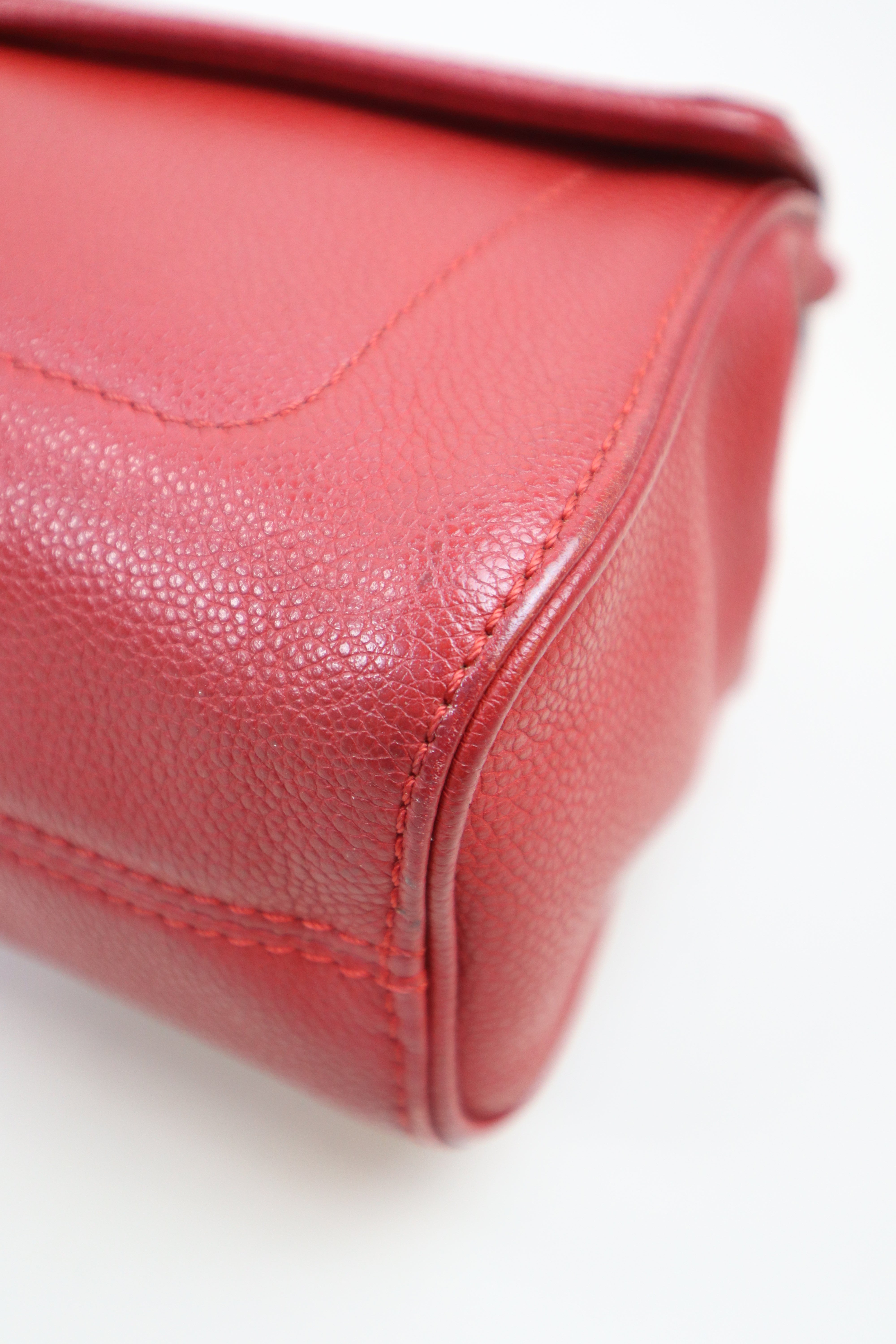 Louis Vuitton Red Monogram Empreinte ST Germain PM Bag