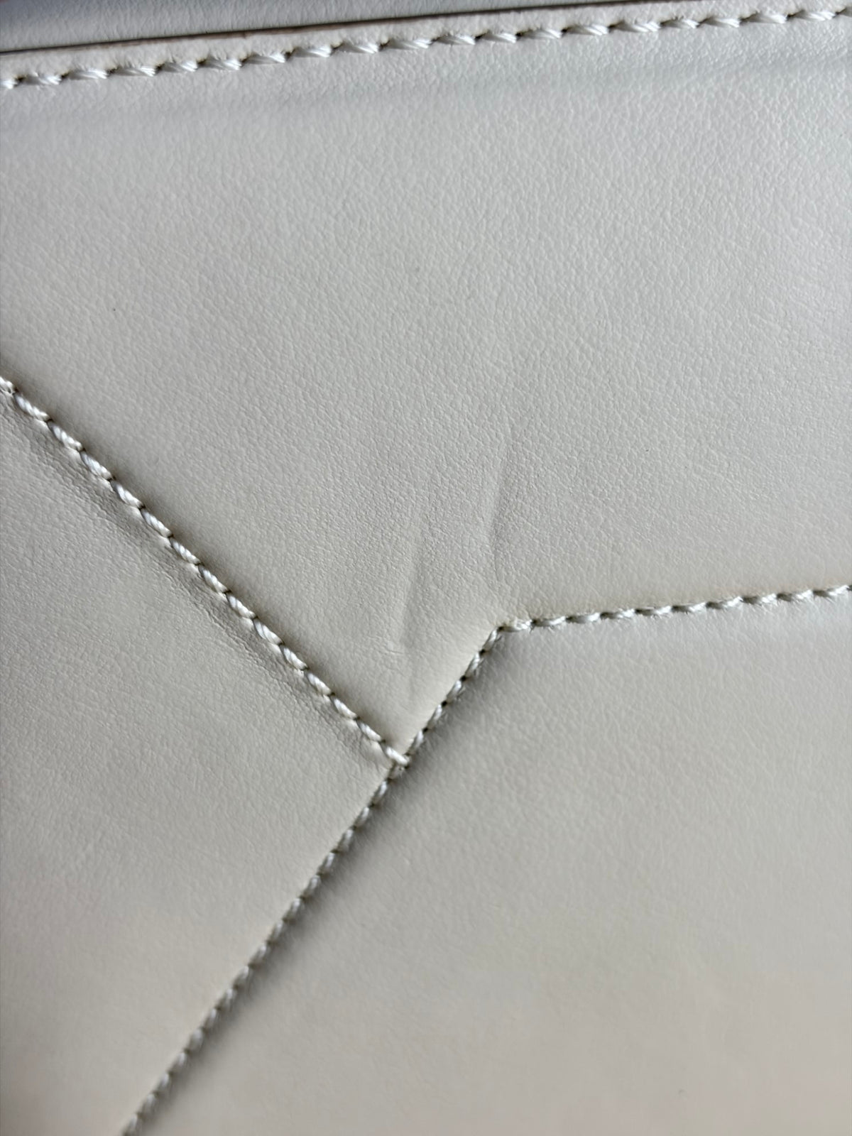 Stella McCartney pure white Frayme bucket Bag