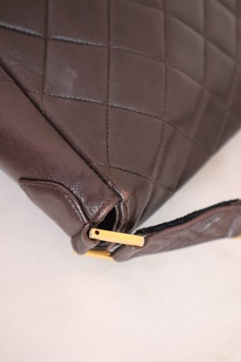 Chanel dark brown Rare Vintage 90s Classic Bag