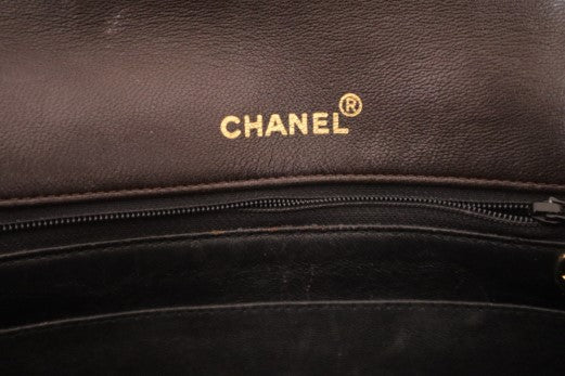 Chanel dark brown Rare Vintage 90s Classic Bag