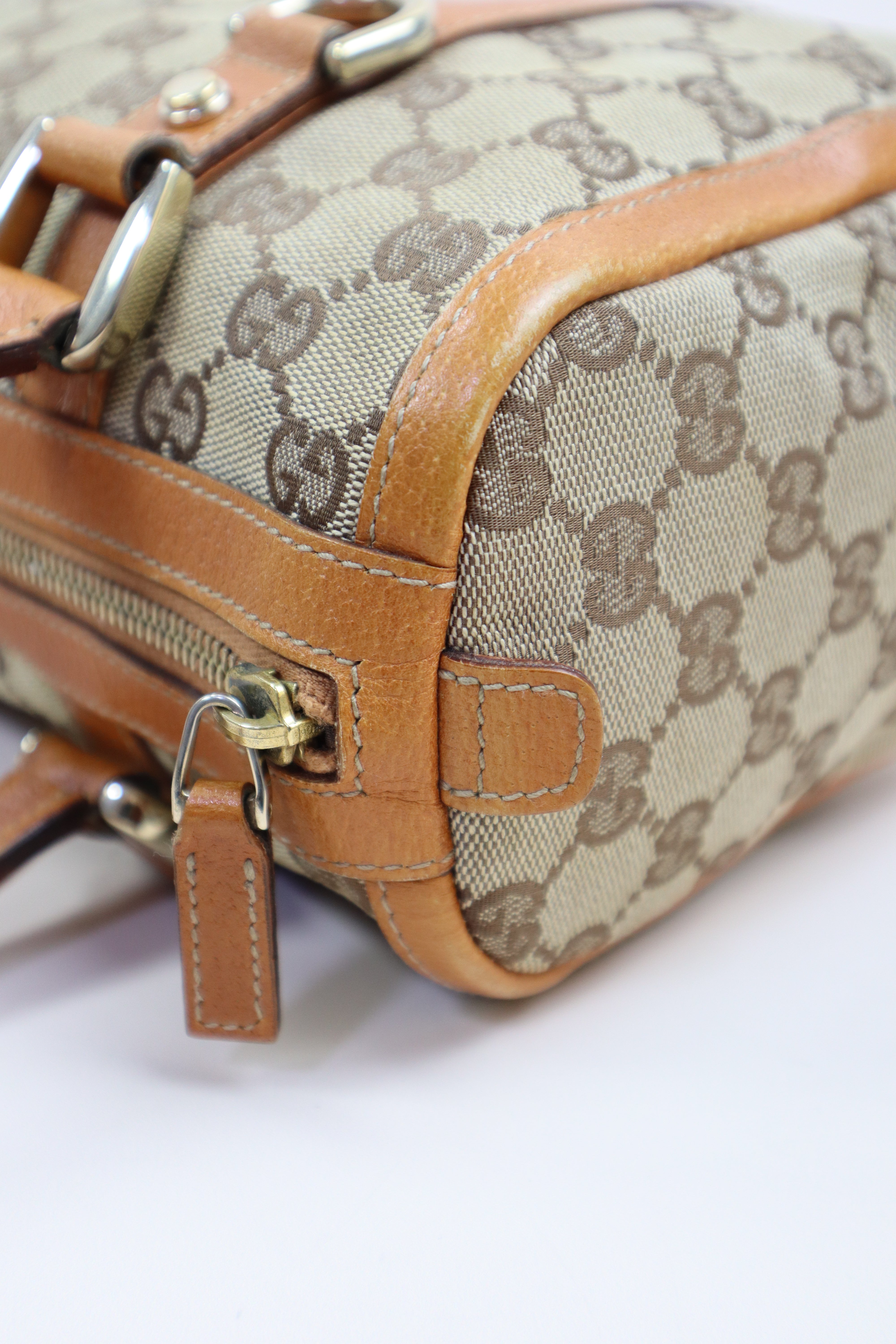 Gucci Bicolor GG Abbey Boston Boy Tote Bag