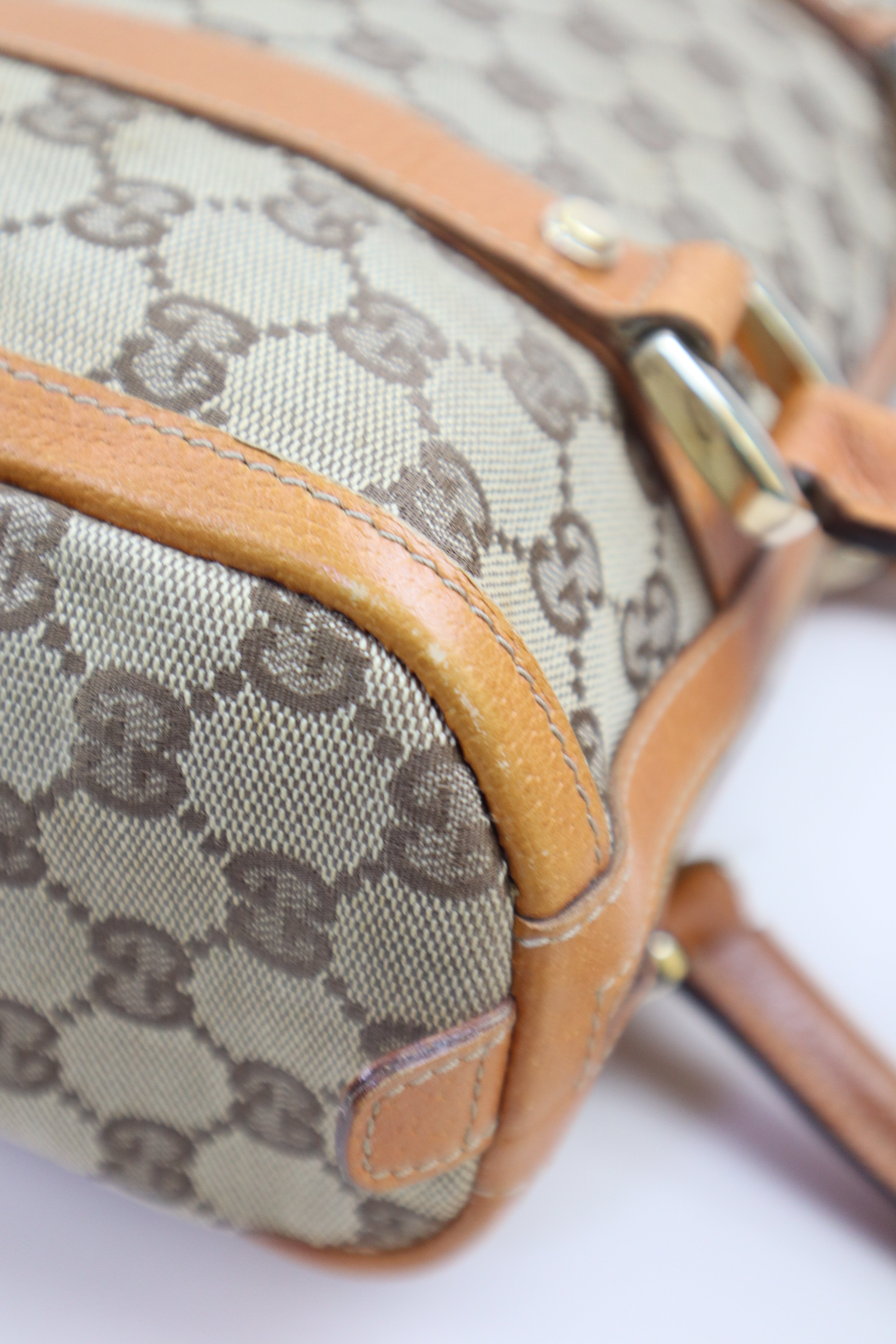Gucci Bicolor GG Abbey Boston Boy Tote Bag