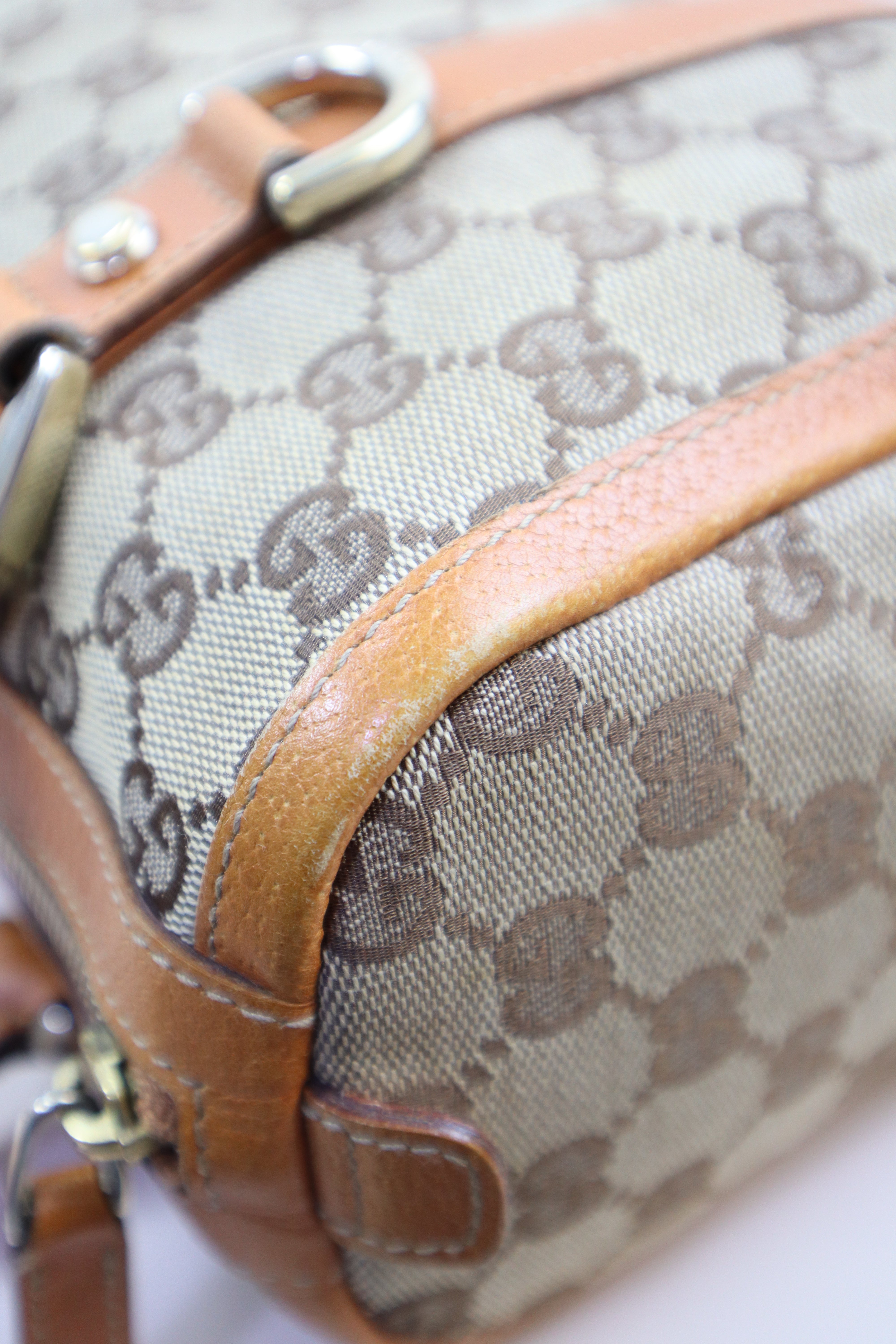 Gucci Bicolor GG Abbey Boston Boy Tote Bag