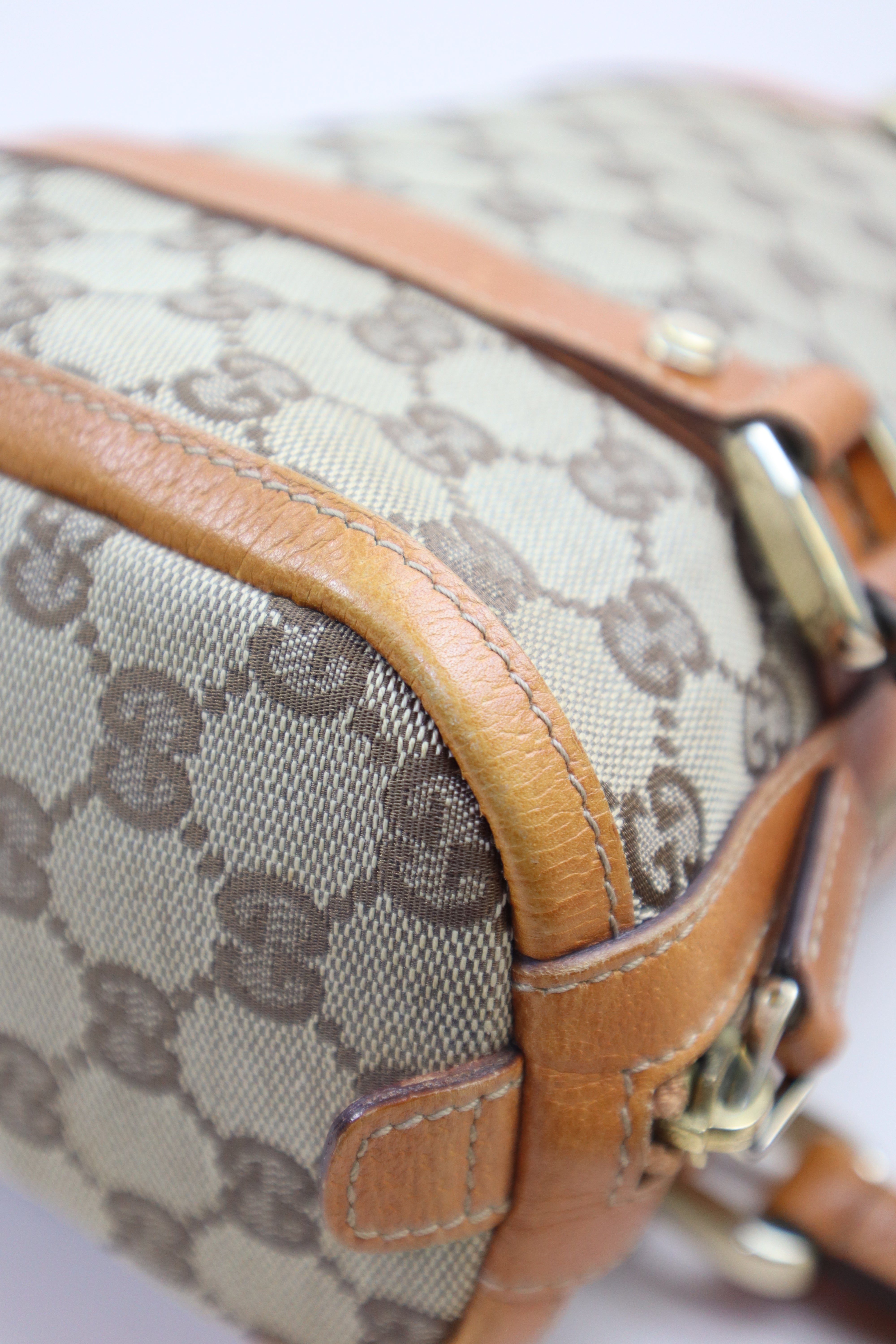 Gucci Bicolor GG Abbey Boston Boy Tote Bag