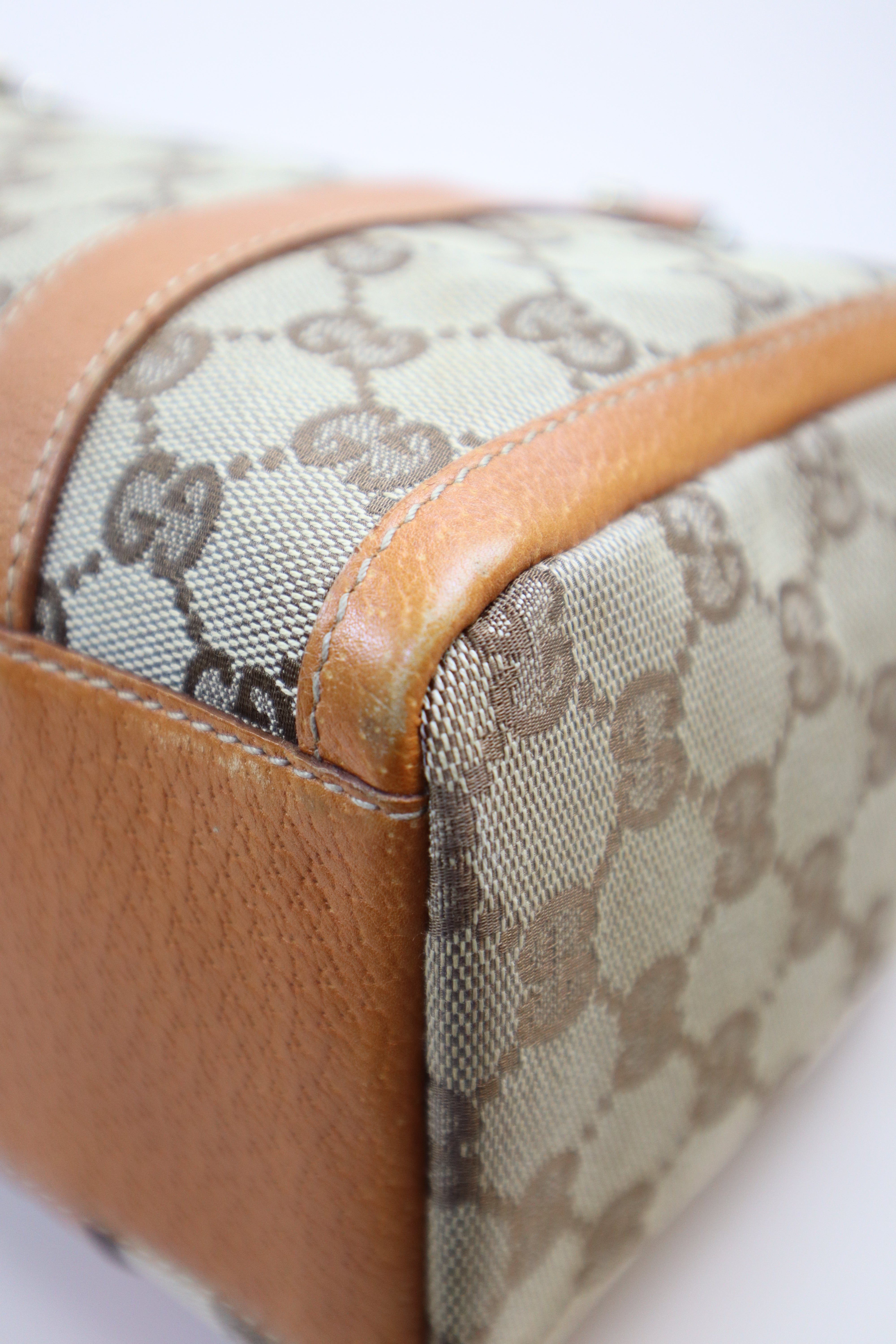 Gucci Bicolor GG Abbey Boston Boy Tote Bag