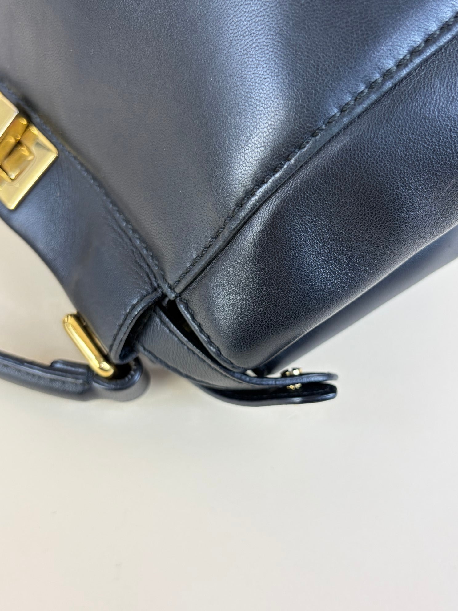 Fendi Black Mini Peekaboo Bag