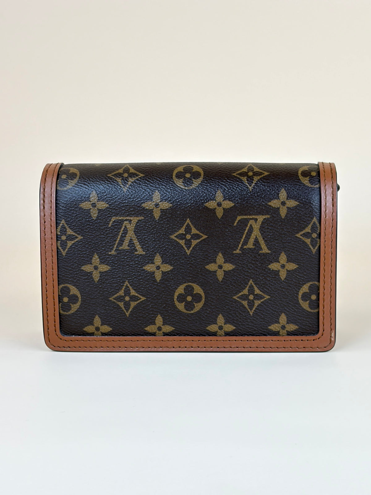 Louis Vuitton Reverse Monogram Dauphine chain wallet