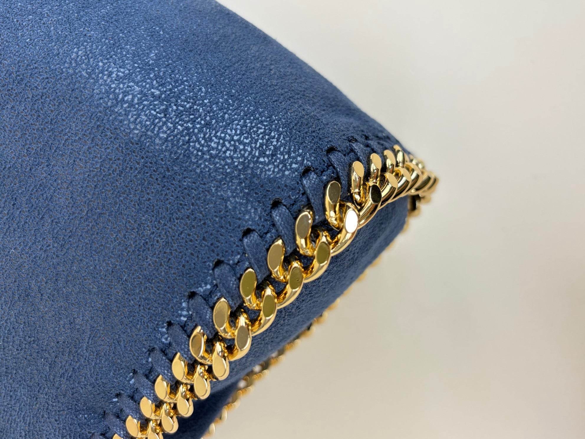 Stella McCartney navy blue Falabella mini hardware