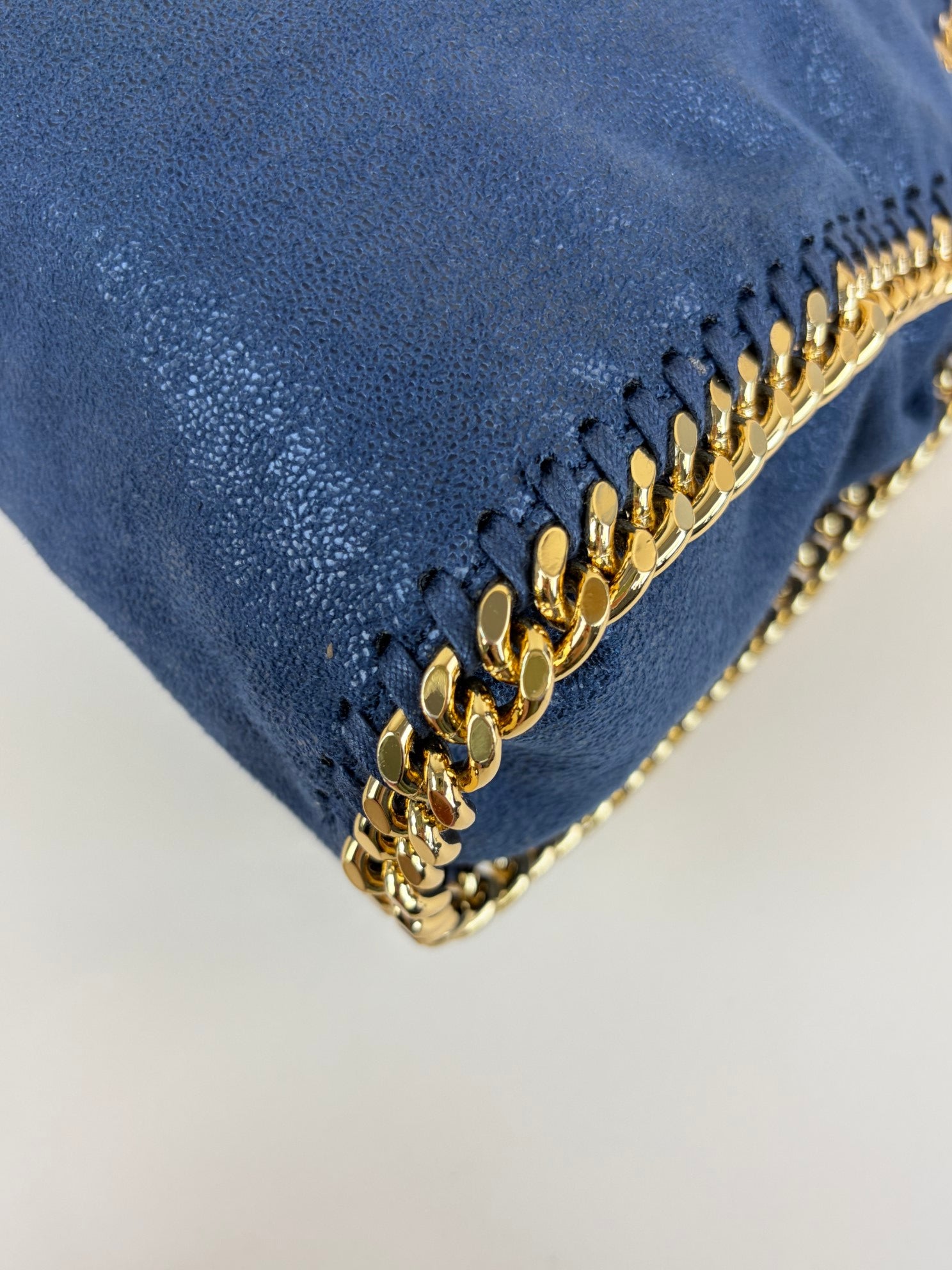 Stella McCartney navy blue Falabella mini hardware