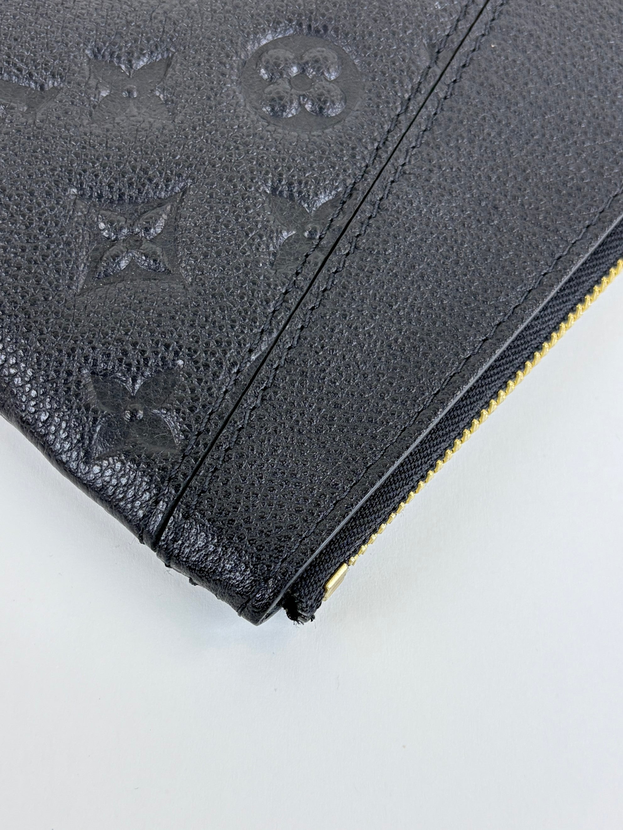 Louis Vuitton Black Monogram Empreinte leather daily pouch