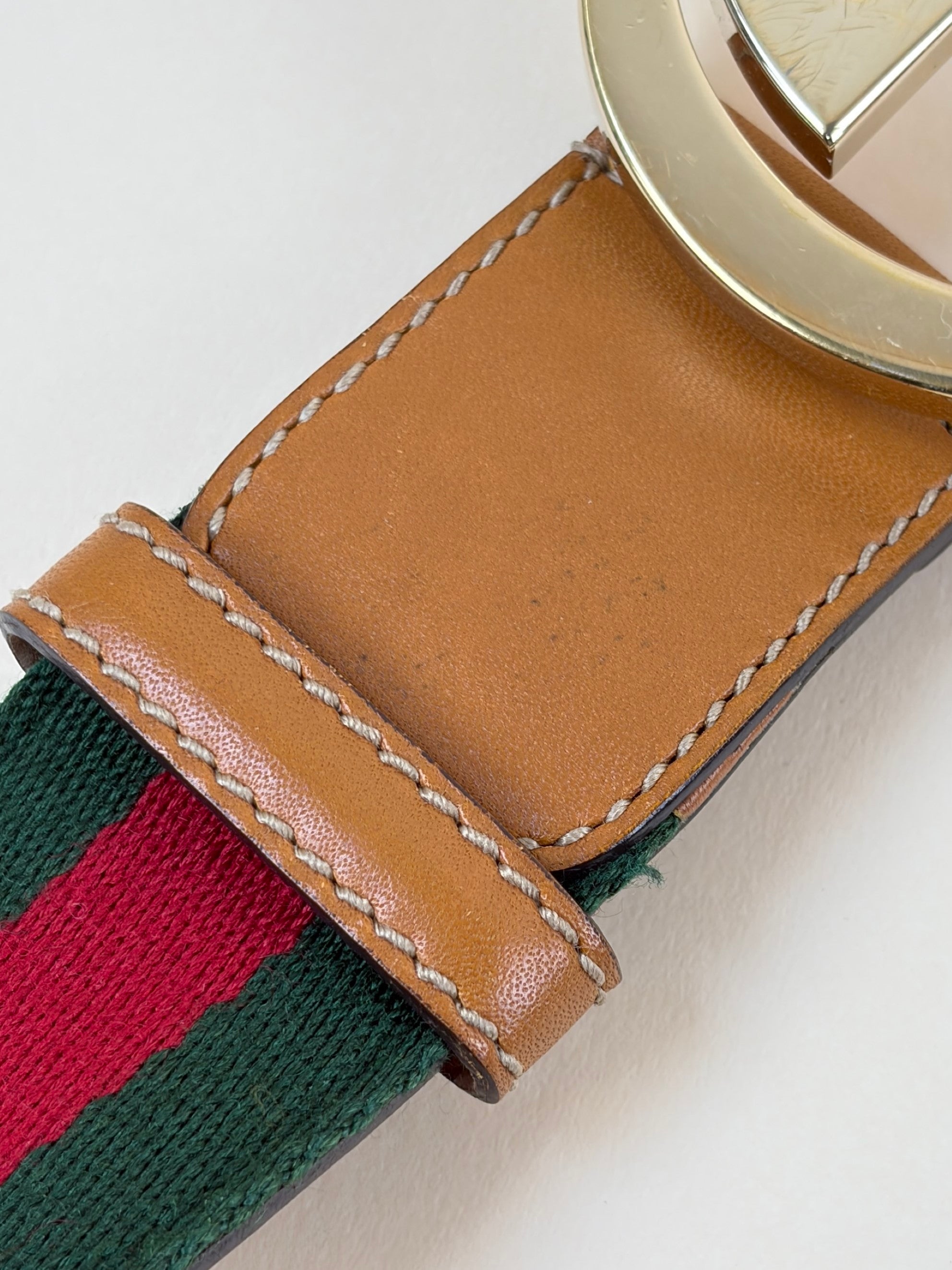 Gucci interlocking vintage web gold hardware