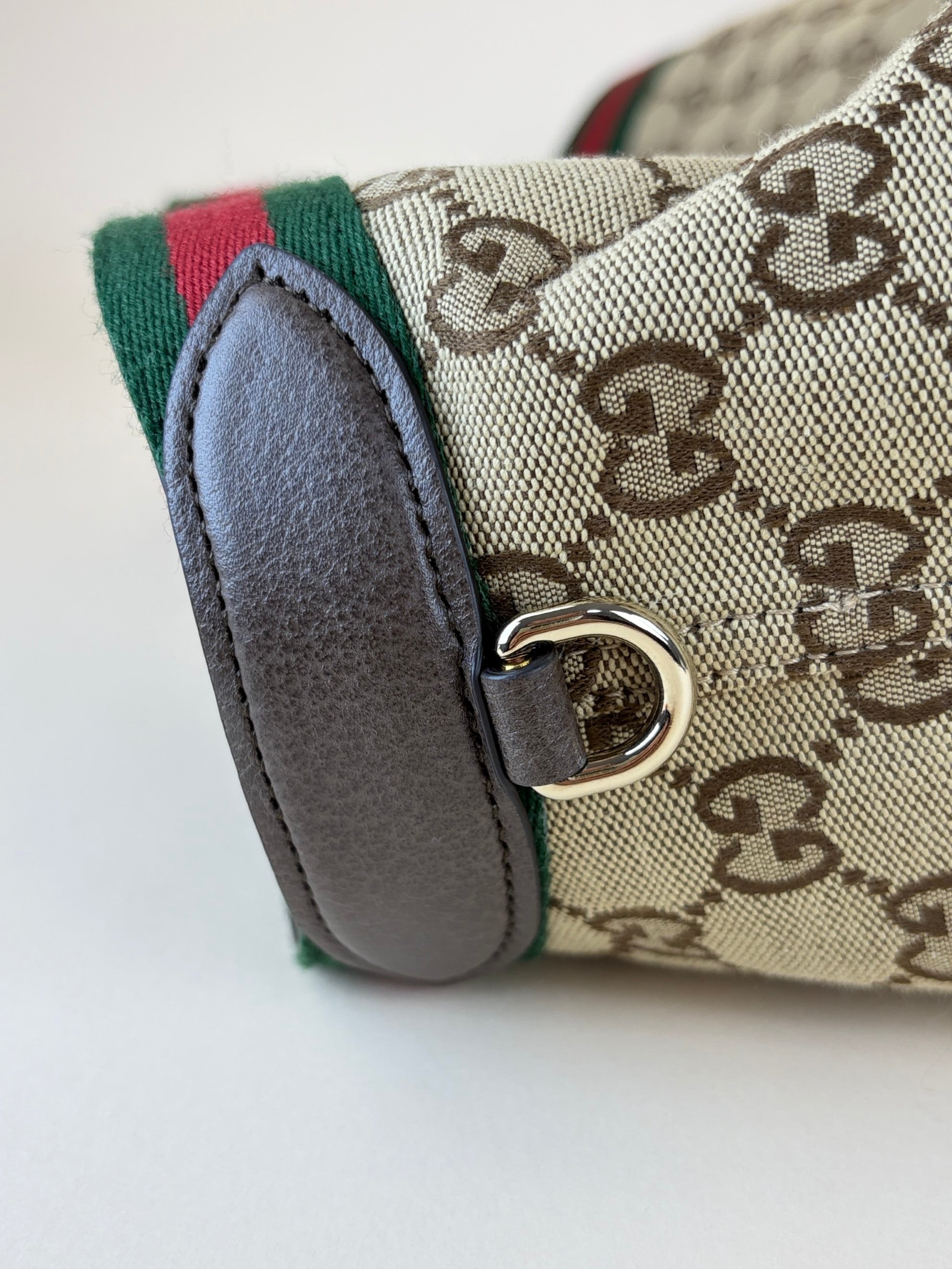 Gucci Giglio beige and brown canvas large tote bag
