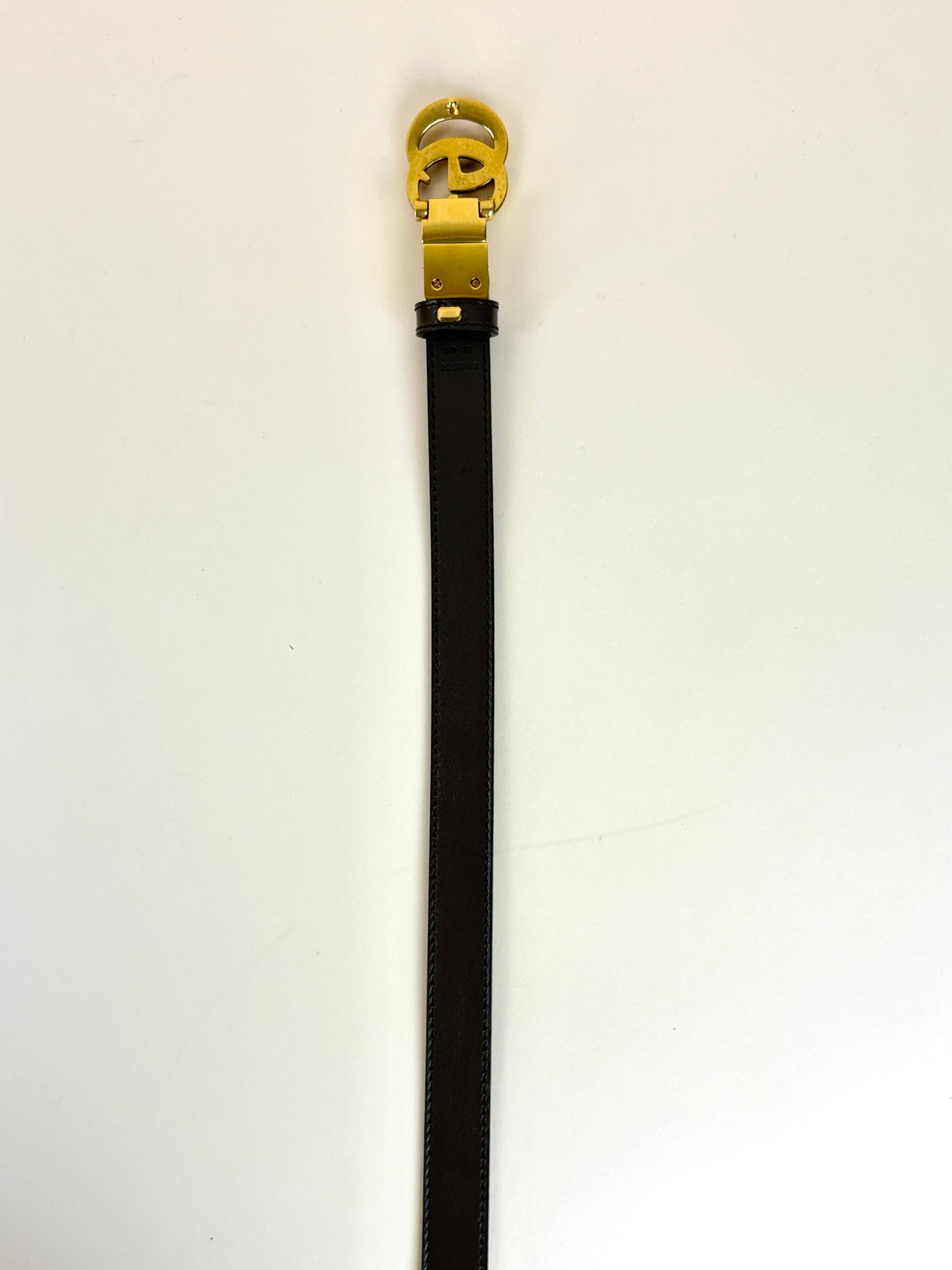 Gucci gg  Marmont brown thin belt