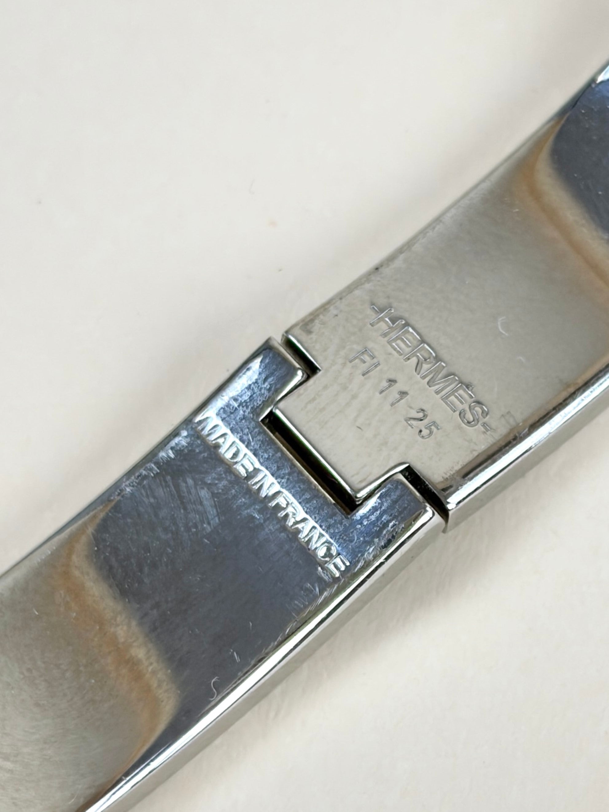 Hermes Blue Clic H Bracelt