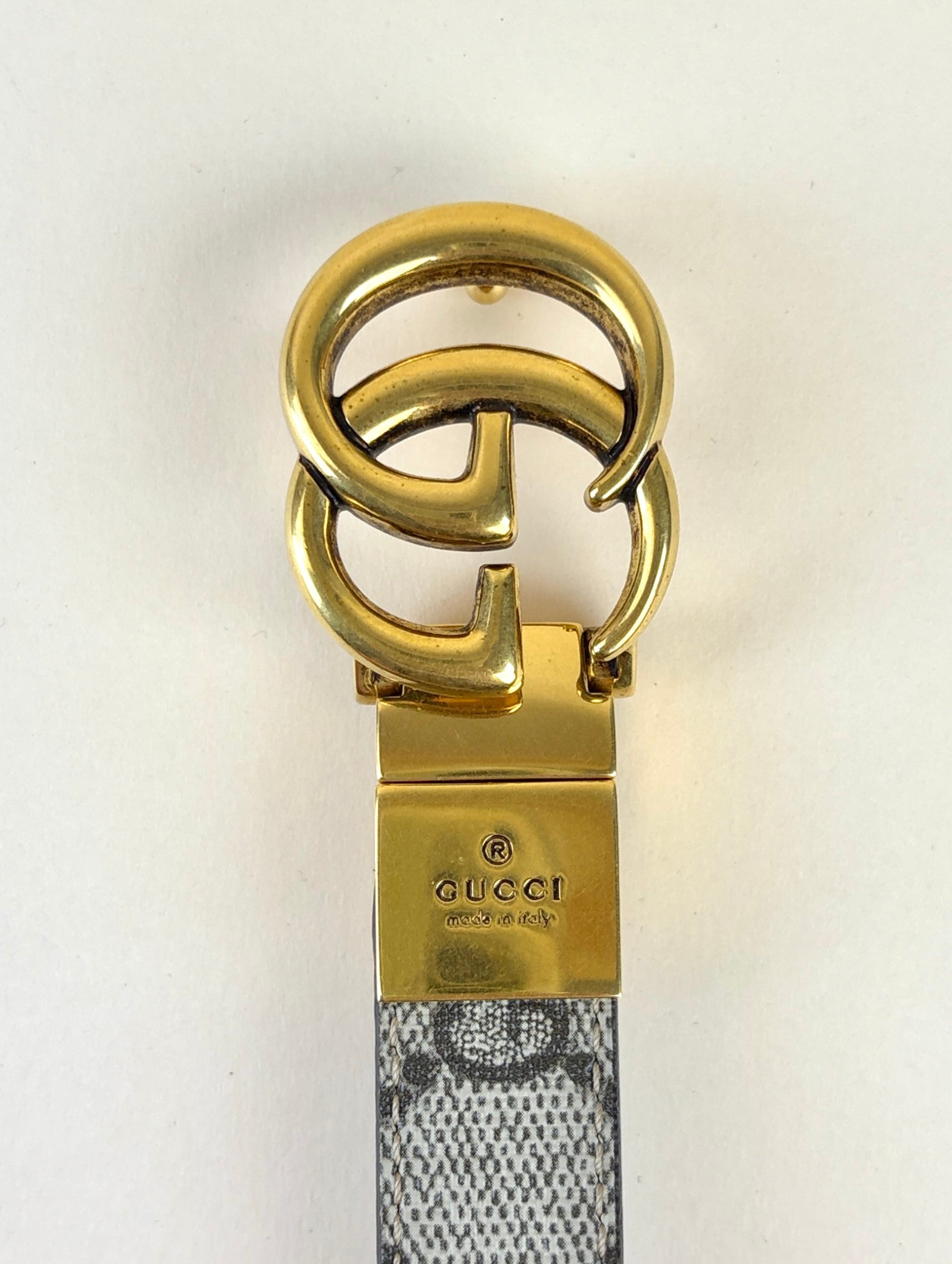 Gucci gg  Marmont brown thin belt