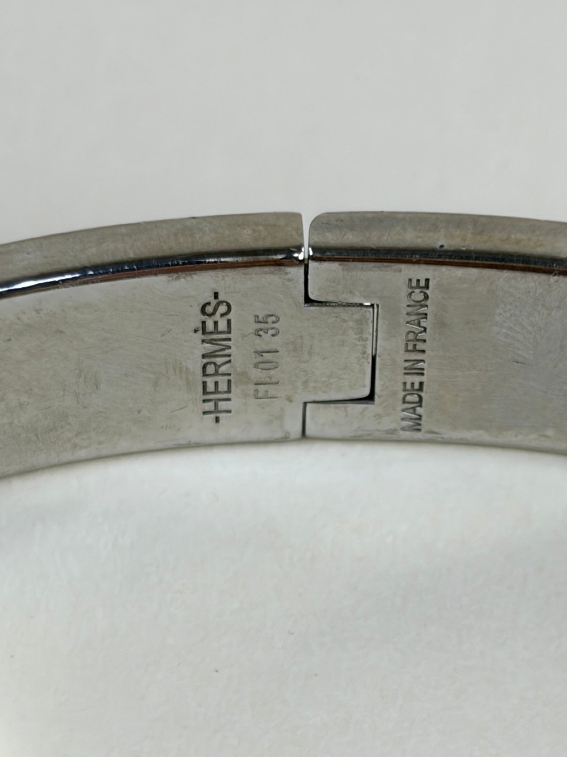 Hermes Matt Black Clic H Bracelt