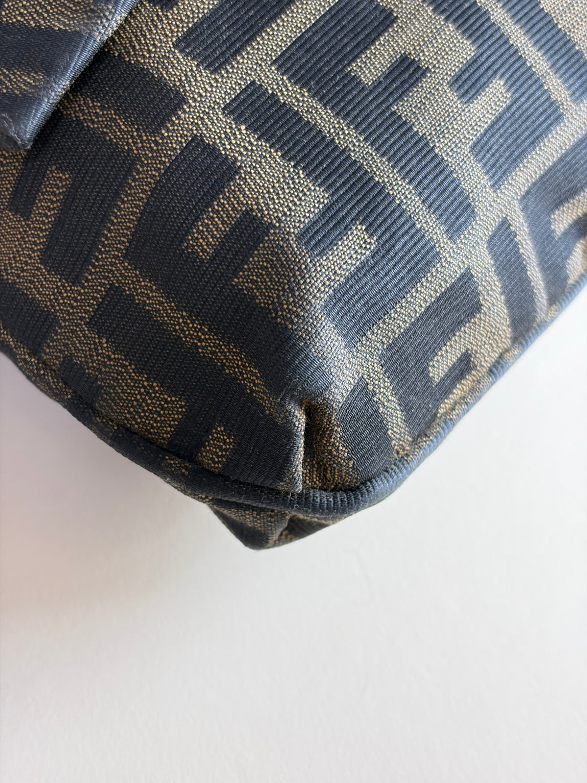 Fendi  Tobacco canvas mia flap