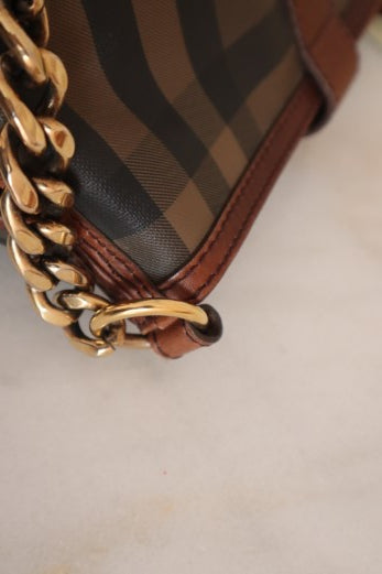 Burberry Nova Check Brown Crossbody Bag