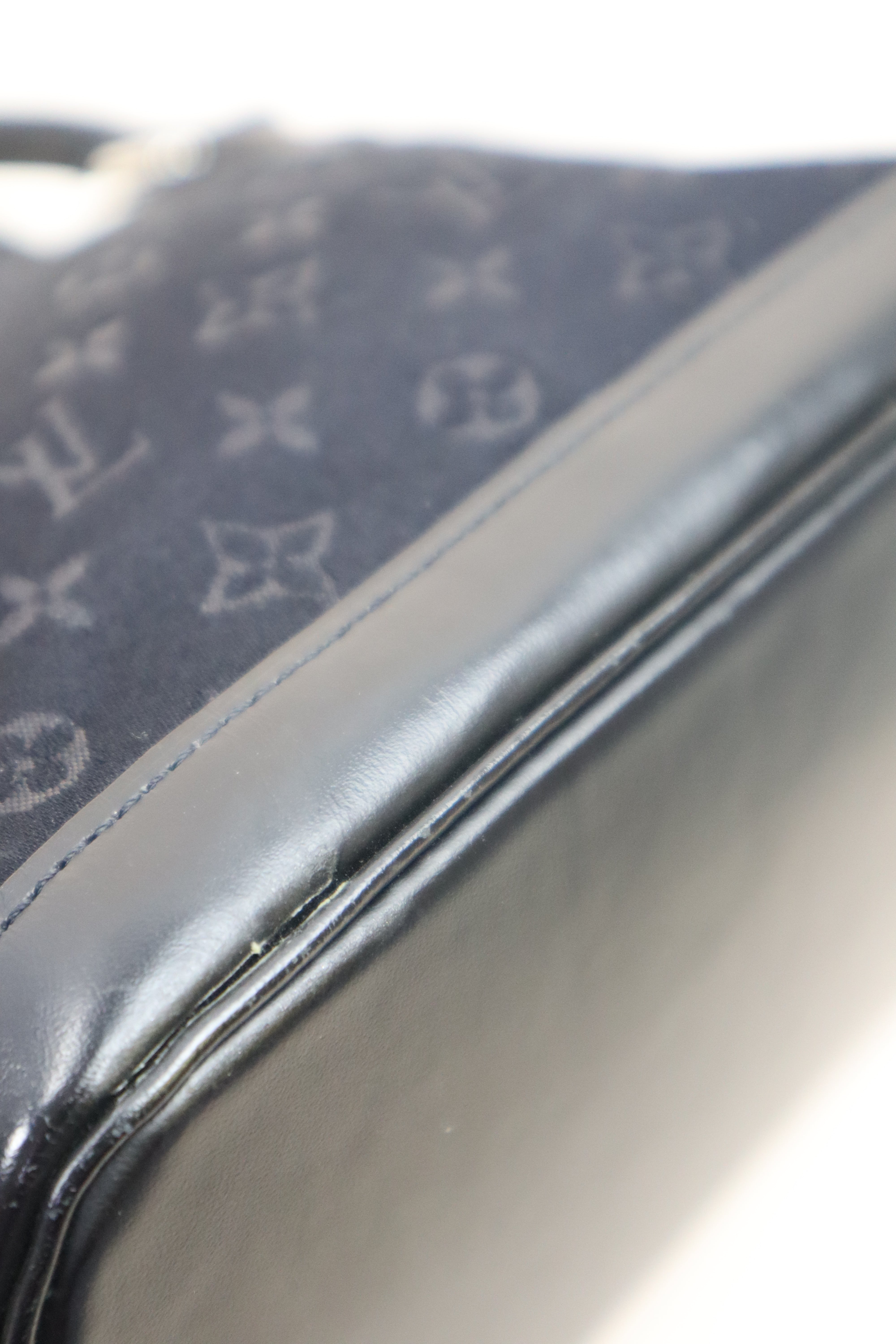 Louis Vuitton Black Monogram Satin Mini Alma Bag