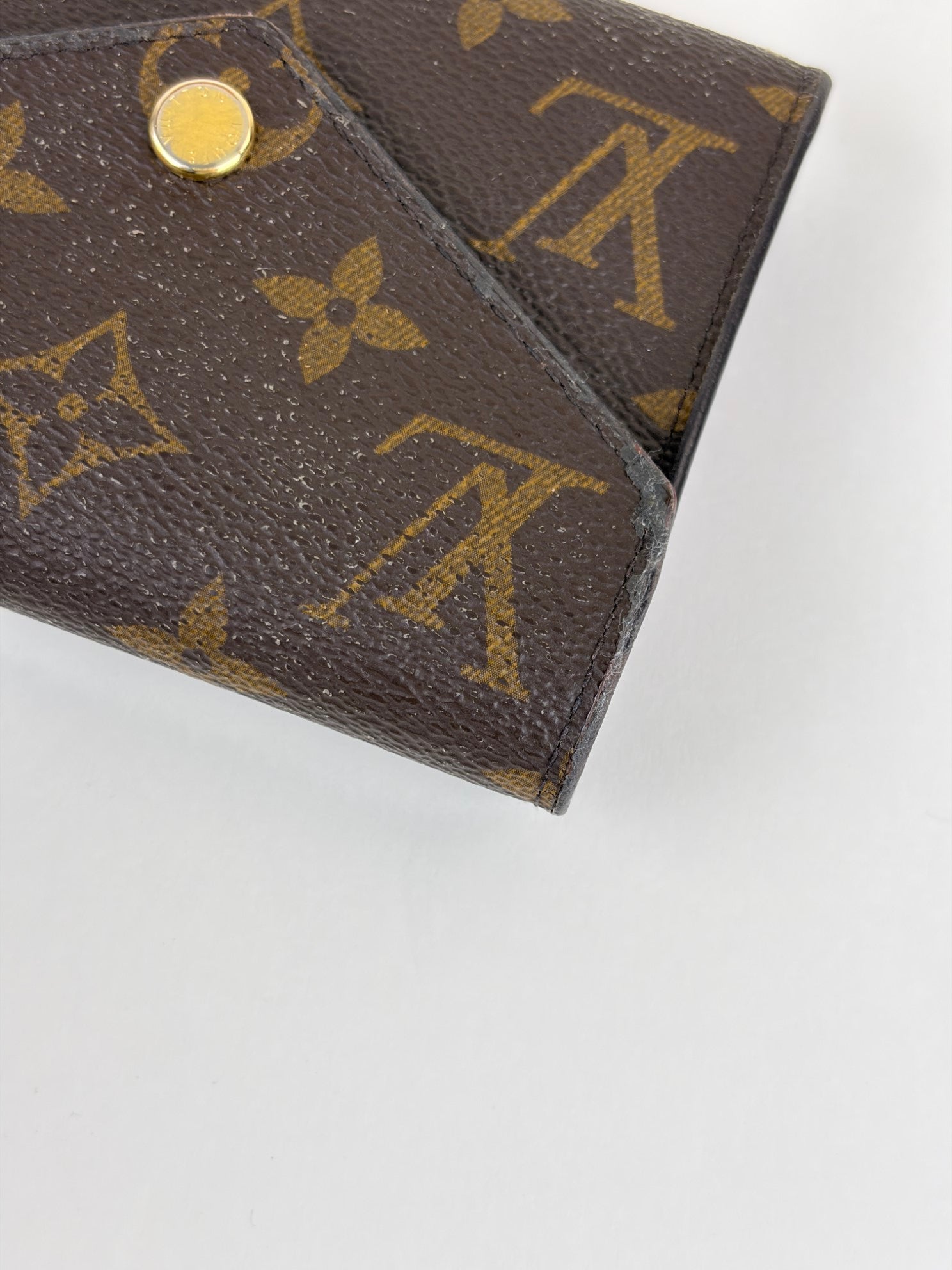 Louis Vuitton fuchsia/Monogram canvas victorine wallet