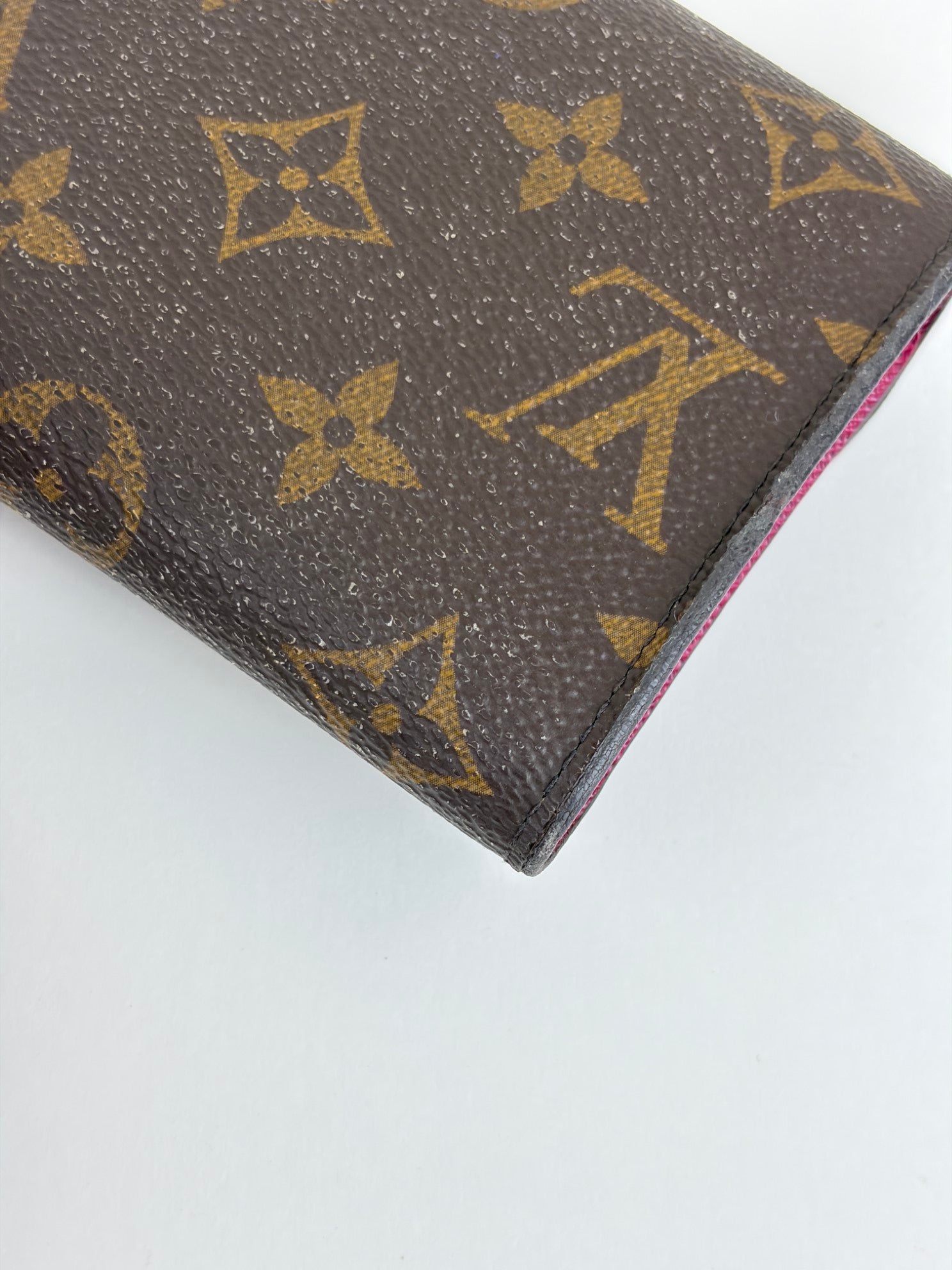 Louis Vuitton fuchsia/Monogram canvas victorine wallet