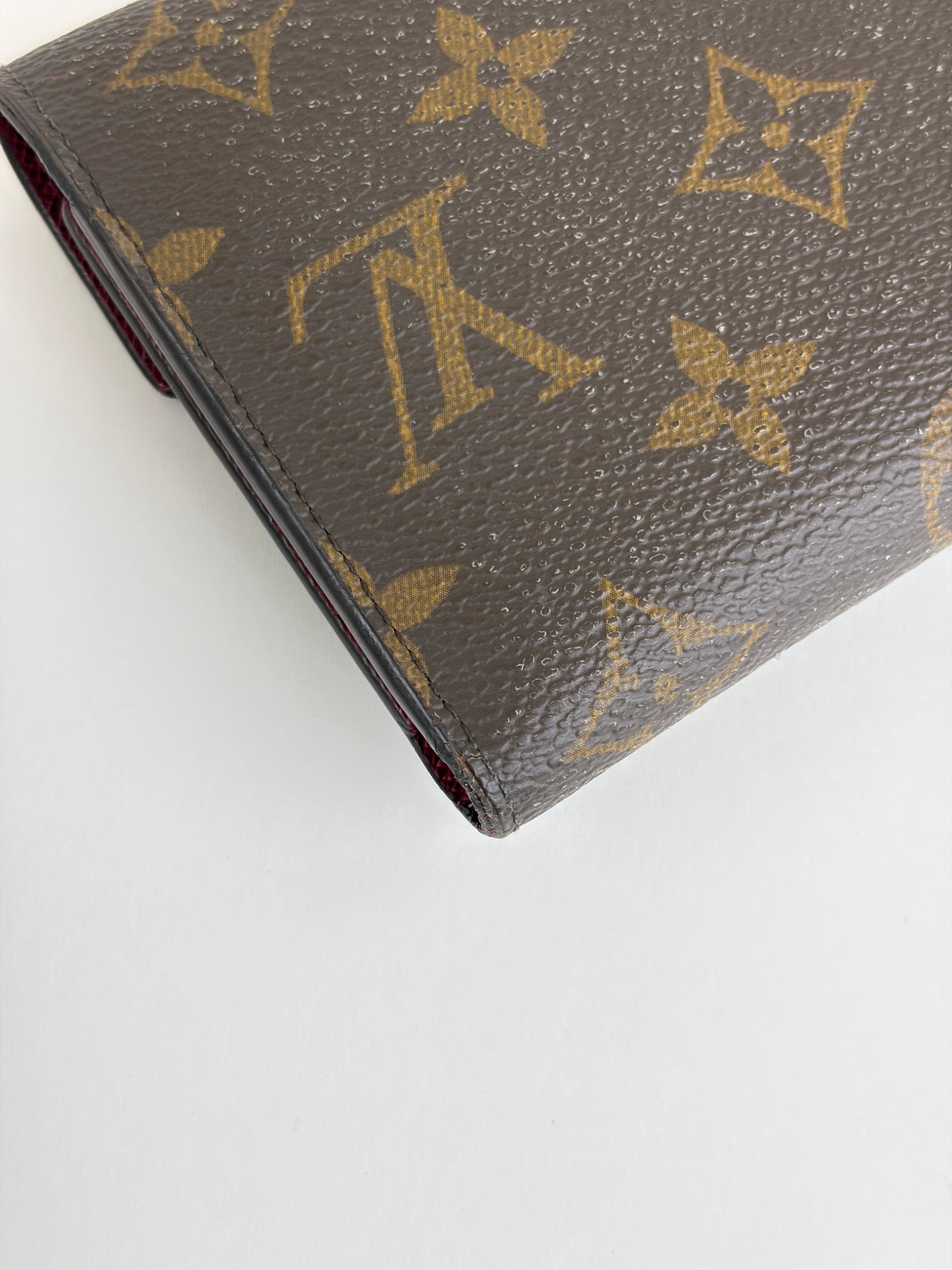 Louis Vuitton fuchsia/Monogram canvas victorine wallet