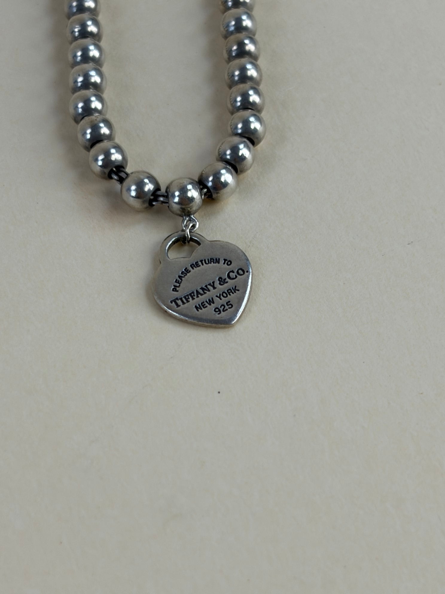 Tiffany & Co. Blue return to tiffany blue Heart bead bracelet