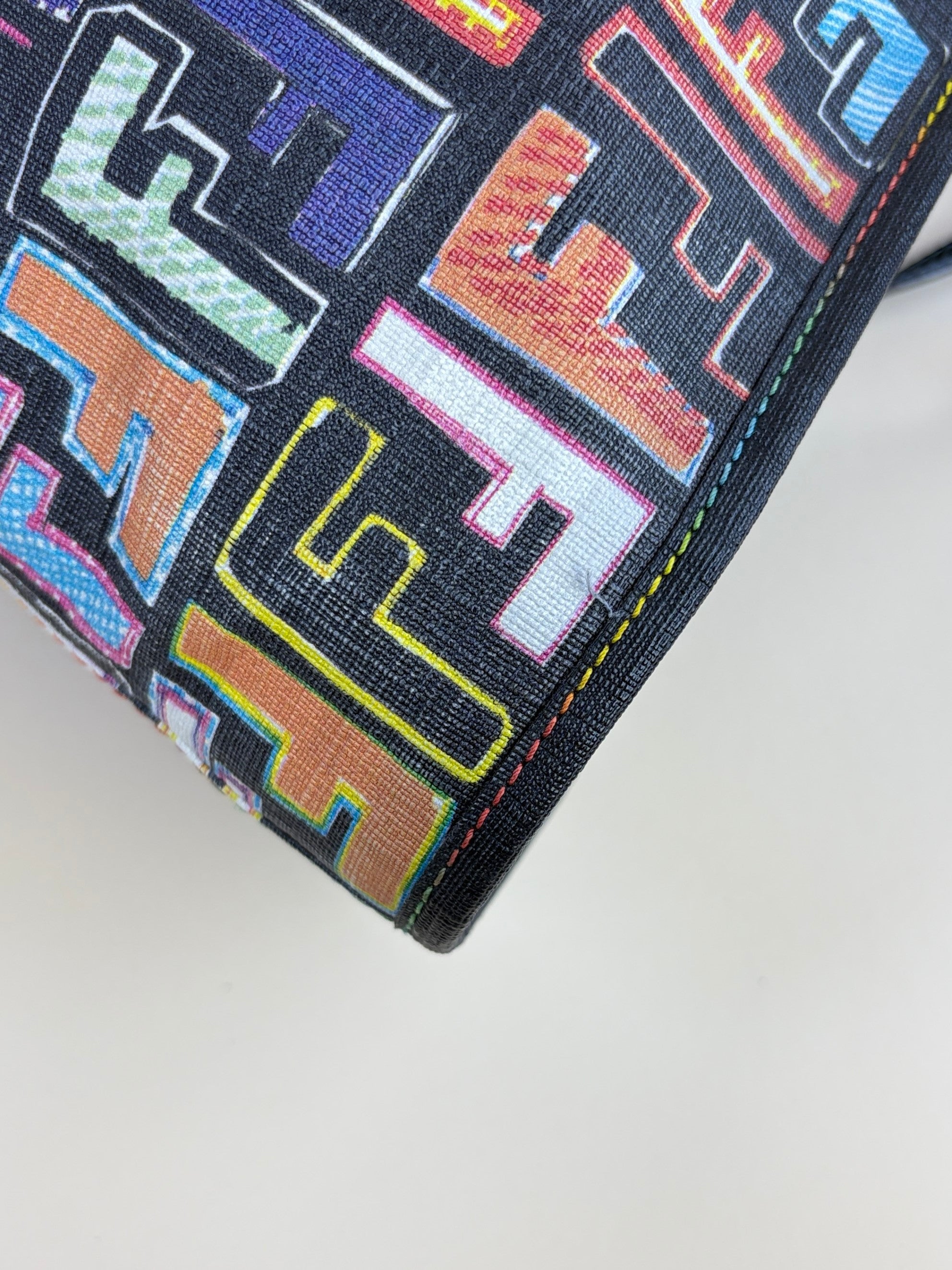 Fendi Multicolor Zucca FF Spalmati Roll Tote Bag