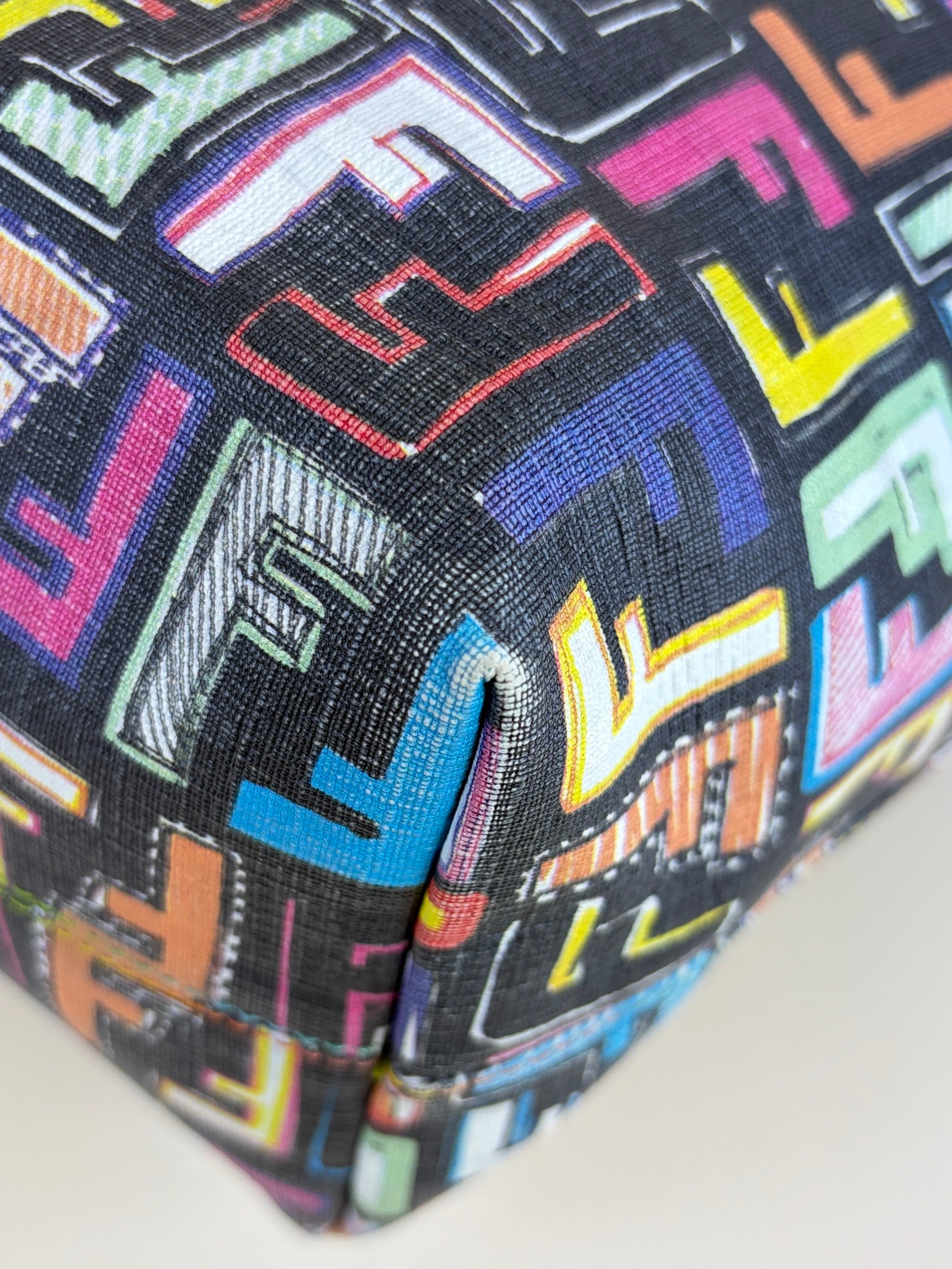 Fendi Multicolor Zucca FF Spalmati Roll Tote Bag