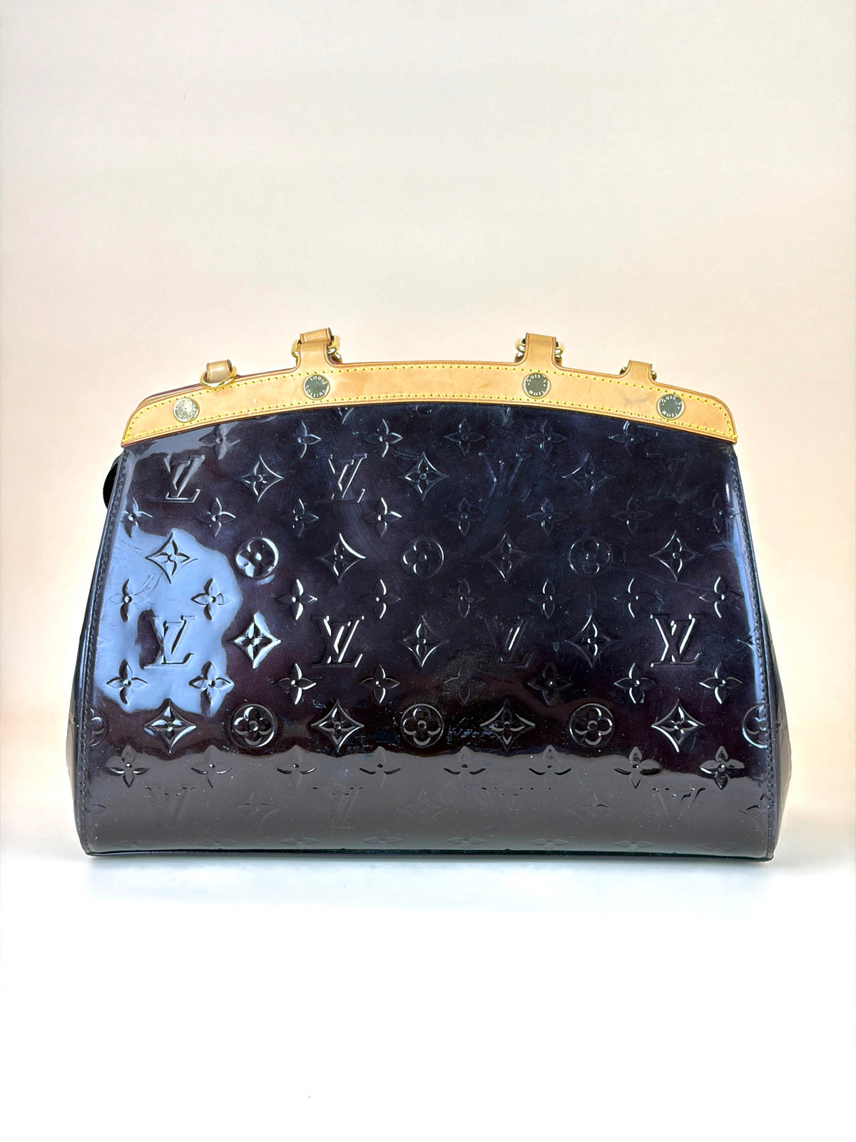 Louis Vuitton Amarante Monogram Vernis brea mm tote bag