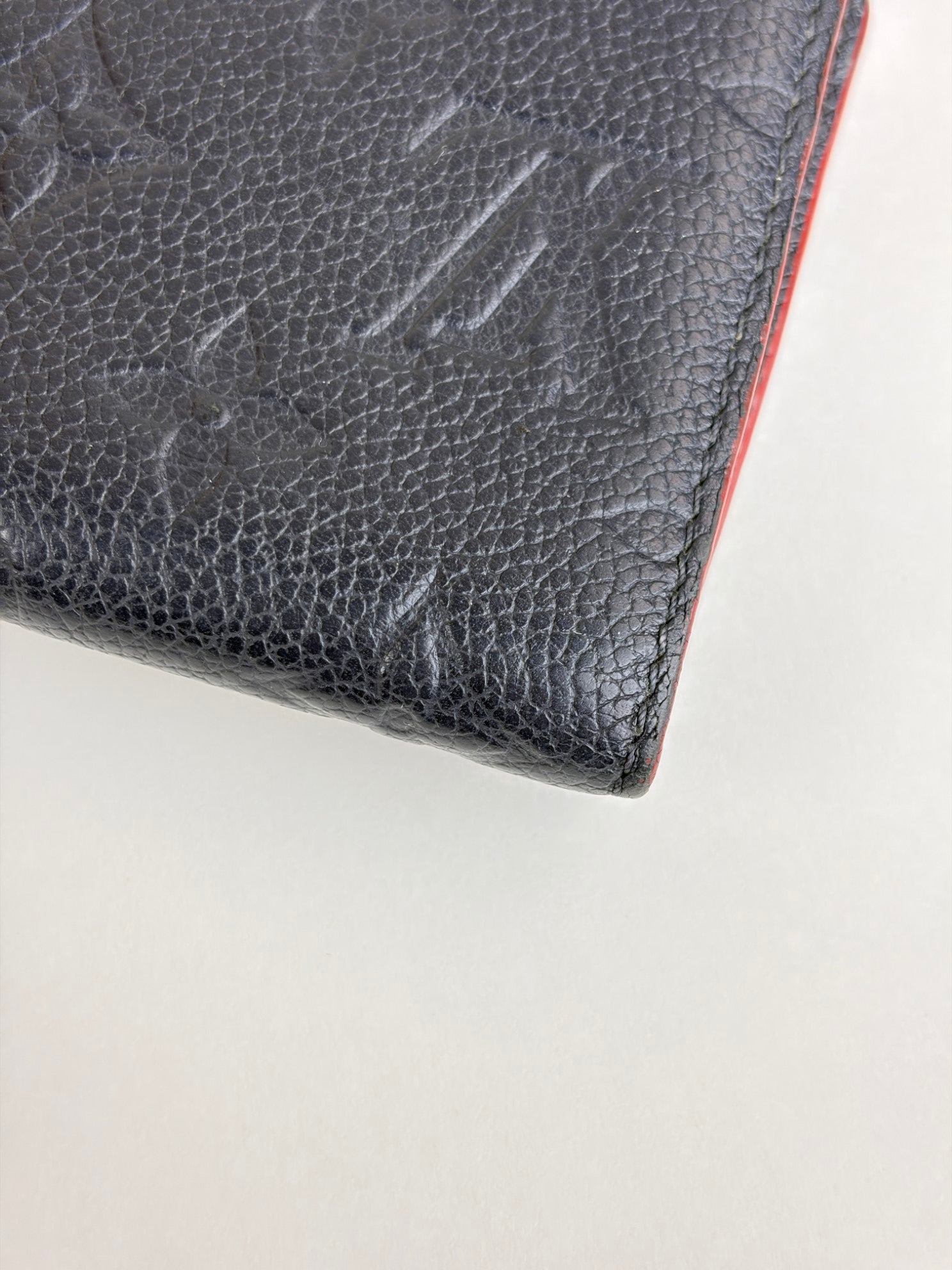 Louis Vuitton Black marine rouge monogram Empreinte victorine wallet
