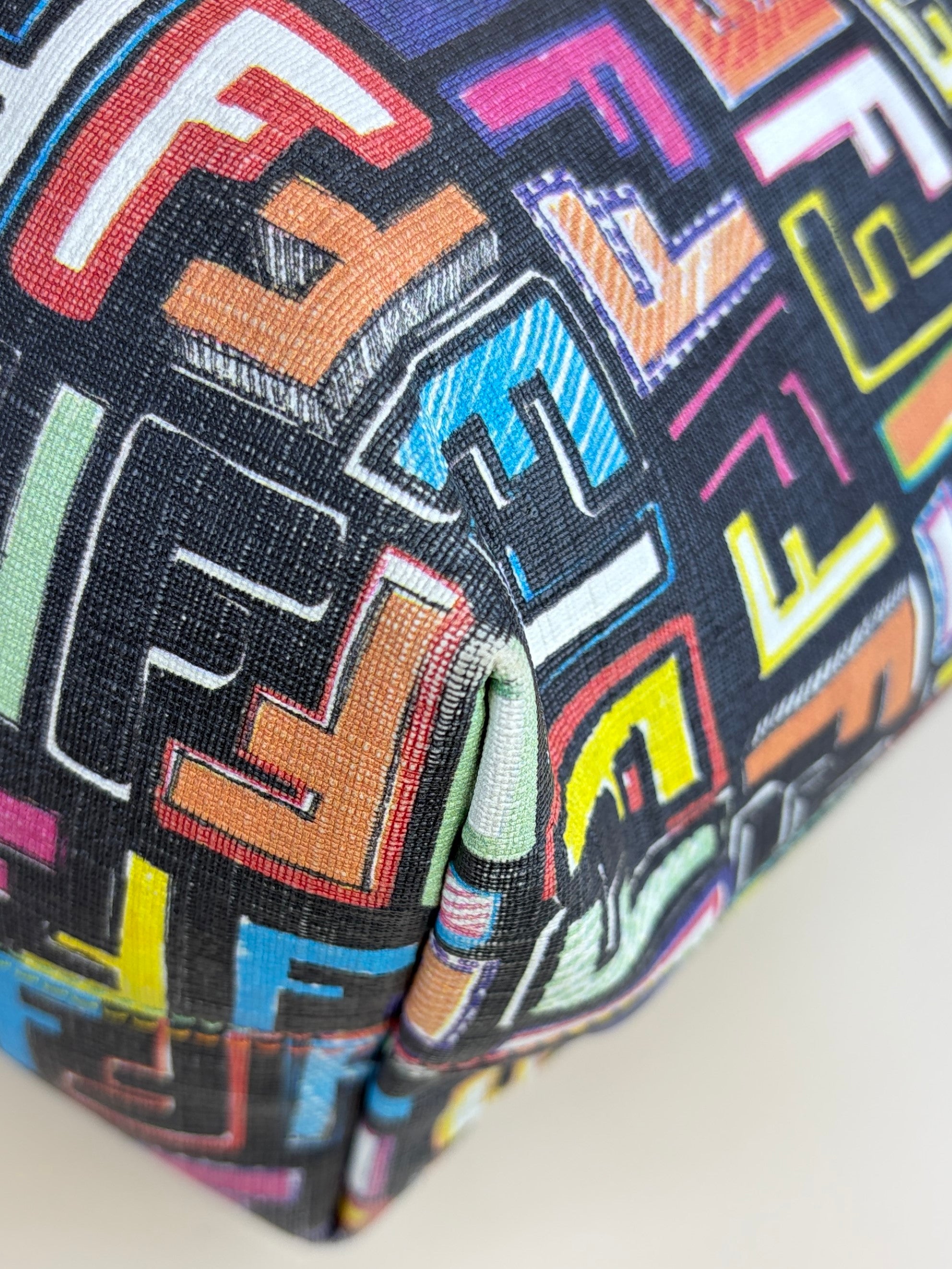 Fendi Multicolor Zucca FF Spalmati Roll Tote Bag