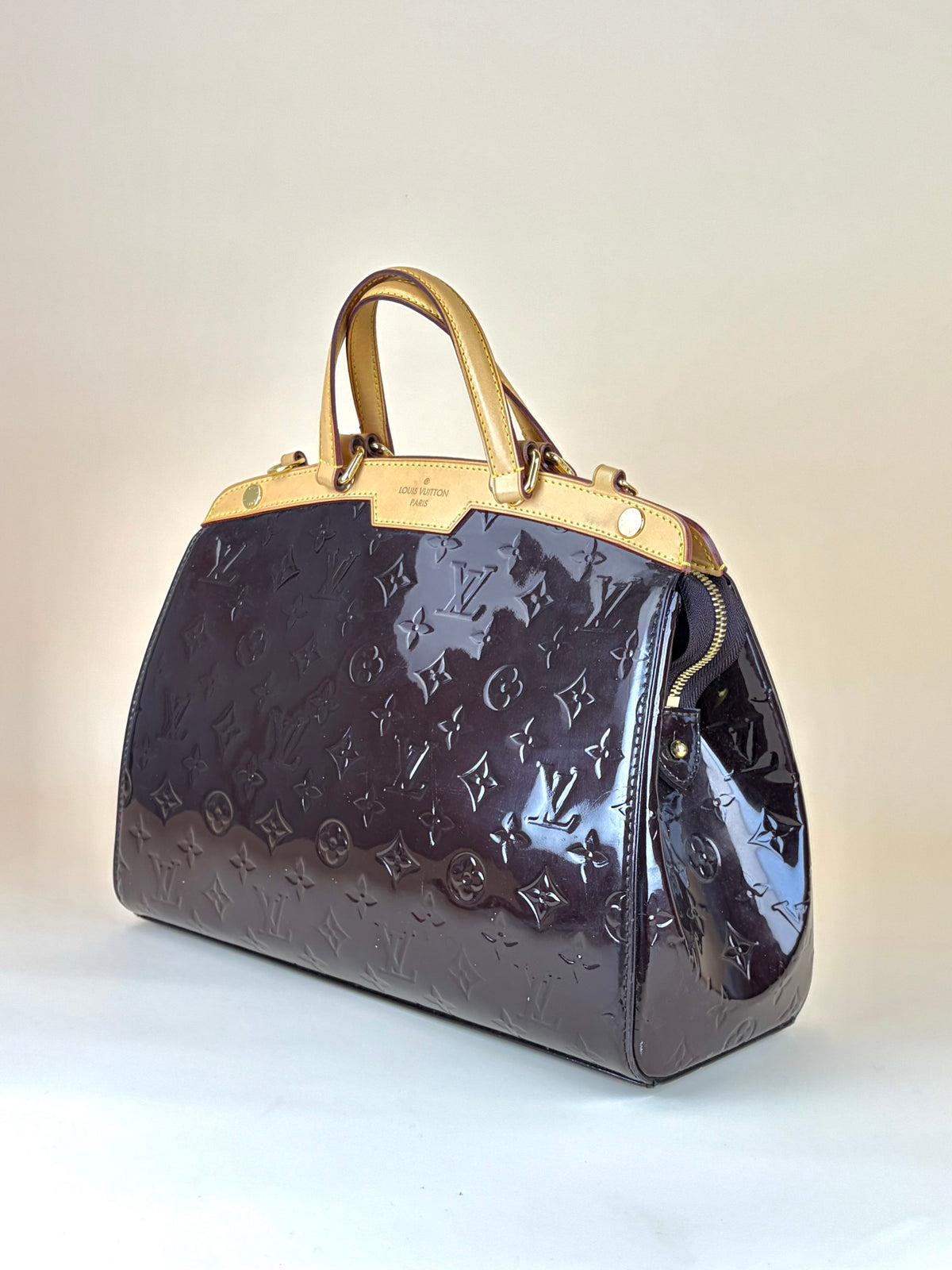 Louis Vuitton Amarante Monogram Vernis brea mm tote bag
