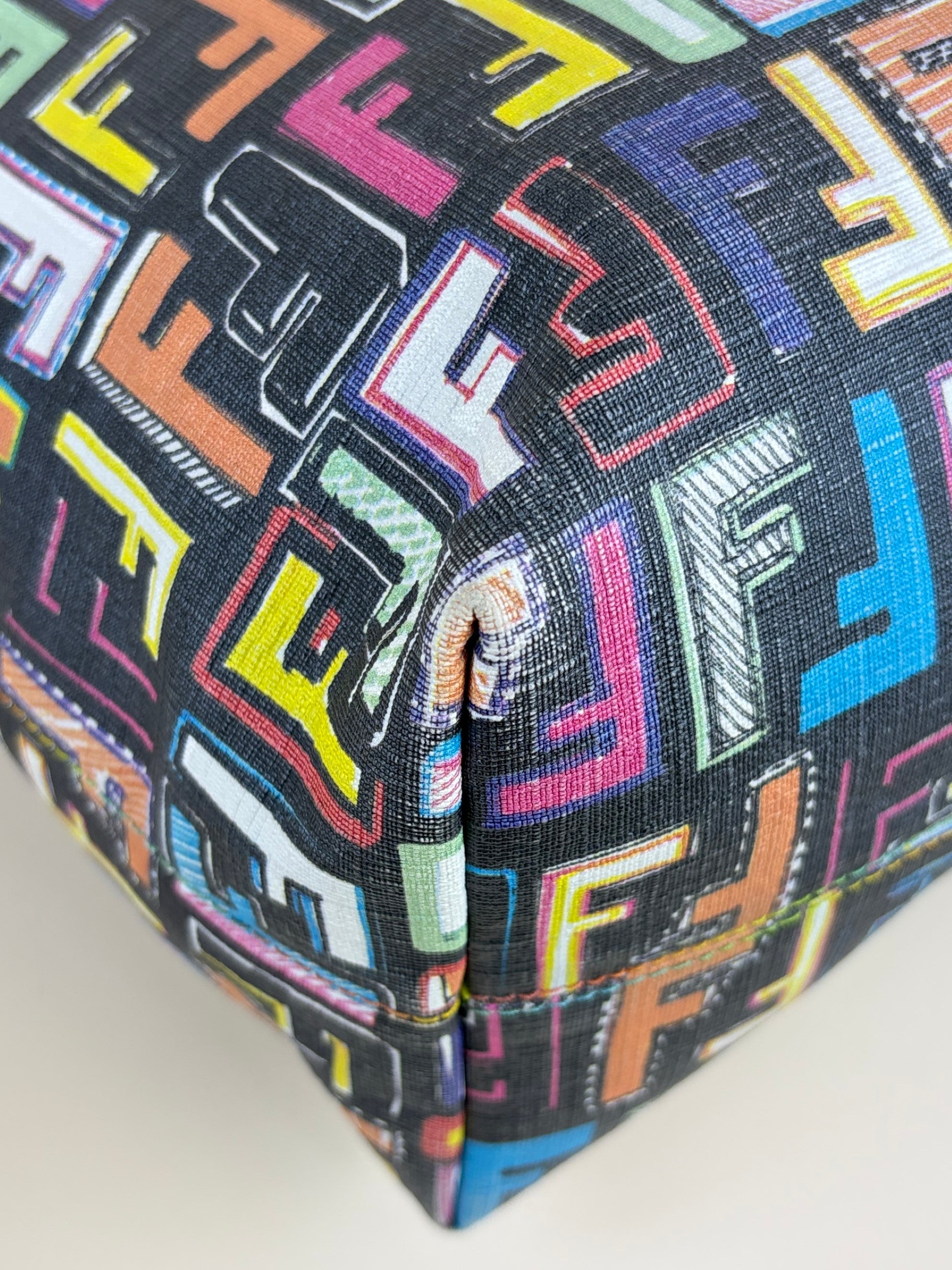Fendi Multicolor Zucca FF Spalmati Roll Tote Bag