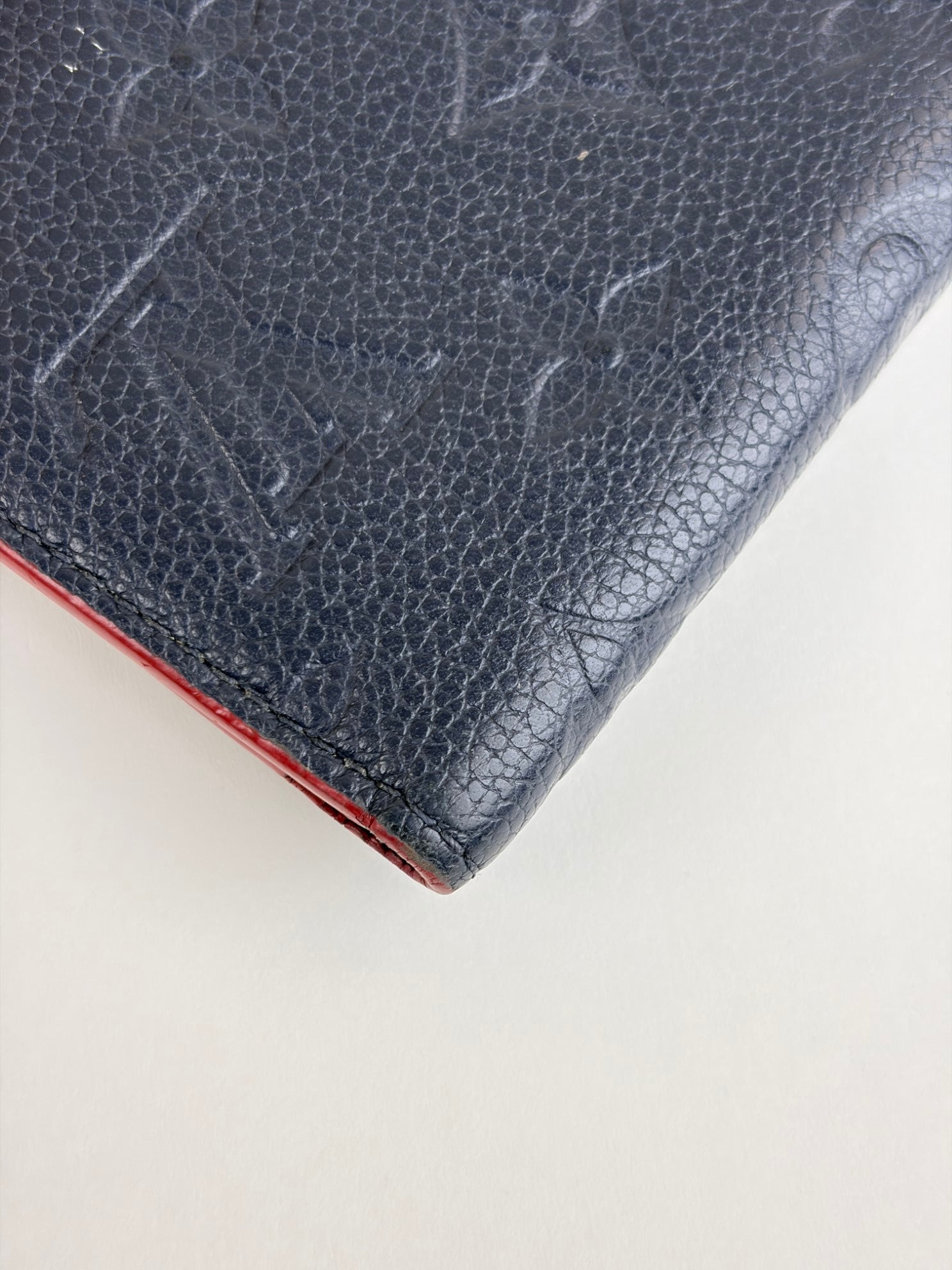 Louis Vuitton Black marine rouge monogram Empreinte victorine wallet